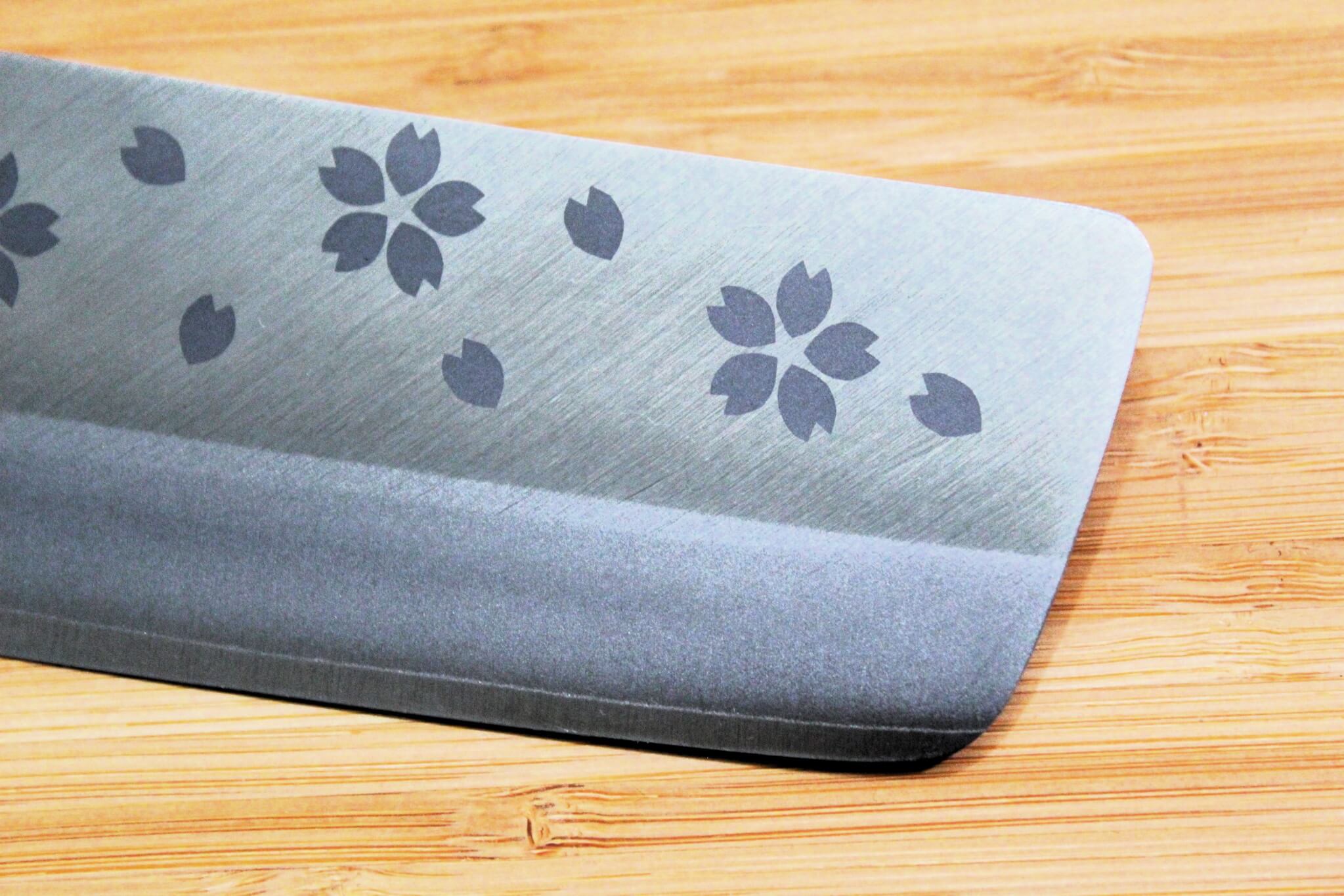 Fujita Marunoko VG-10 Cherry Blossom Nakiri with Cypress Handle 180 mm / 7.0"
