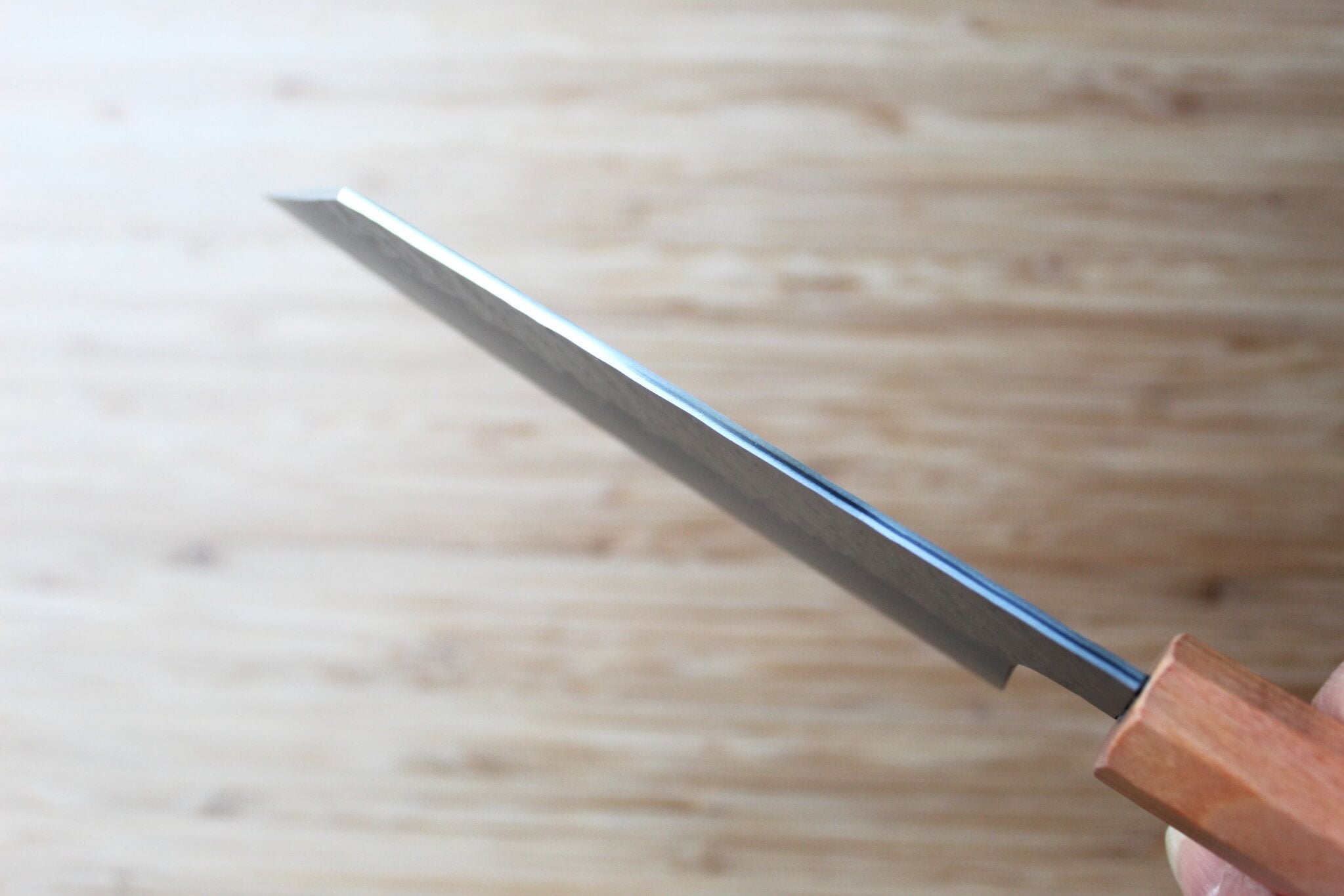 Hado Shiosai SG2 Powdered Stainless 135mm Small Bunka - Olive Wood Handle