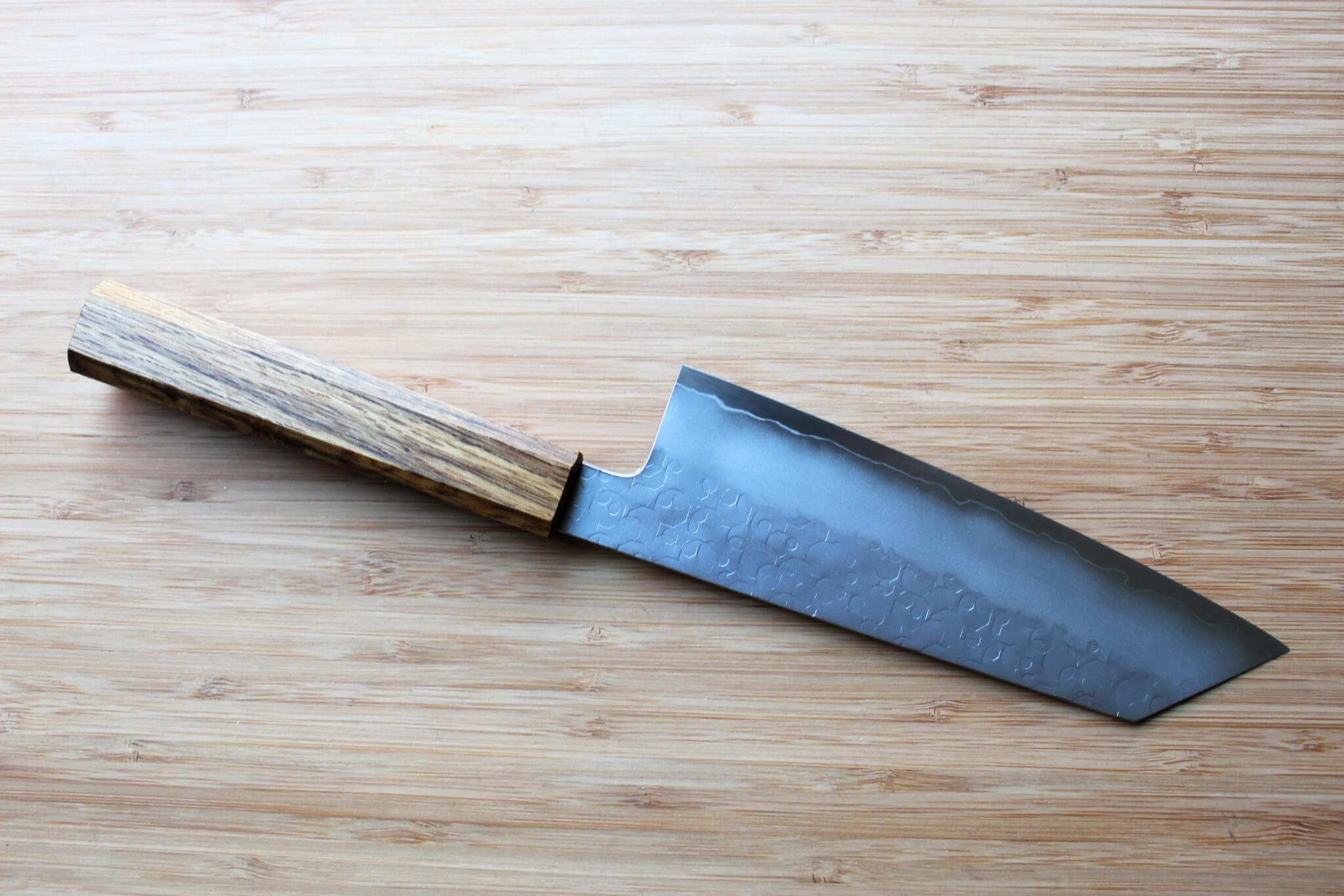Hado Shiosai SG2 Powdered Stainless 180mm Bunka - Oak Wood Handle