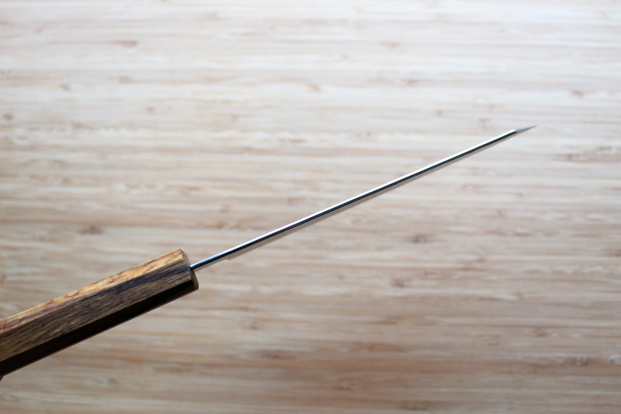Hado Shiosai SG2 Powdered Stainless 180mm Bunka - Oak Wood Handle