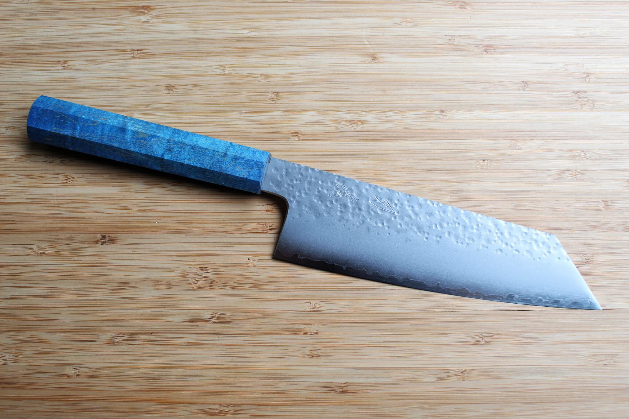 Hado Shiosai SG2 Powdered Stainless 180mm Bunka - Stabilized Wood Handle