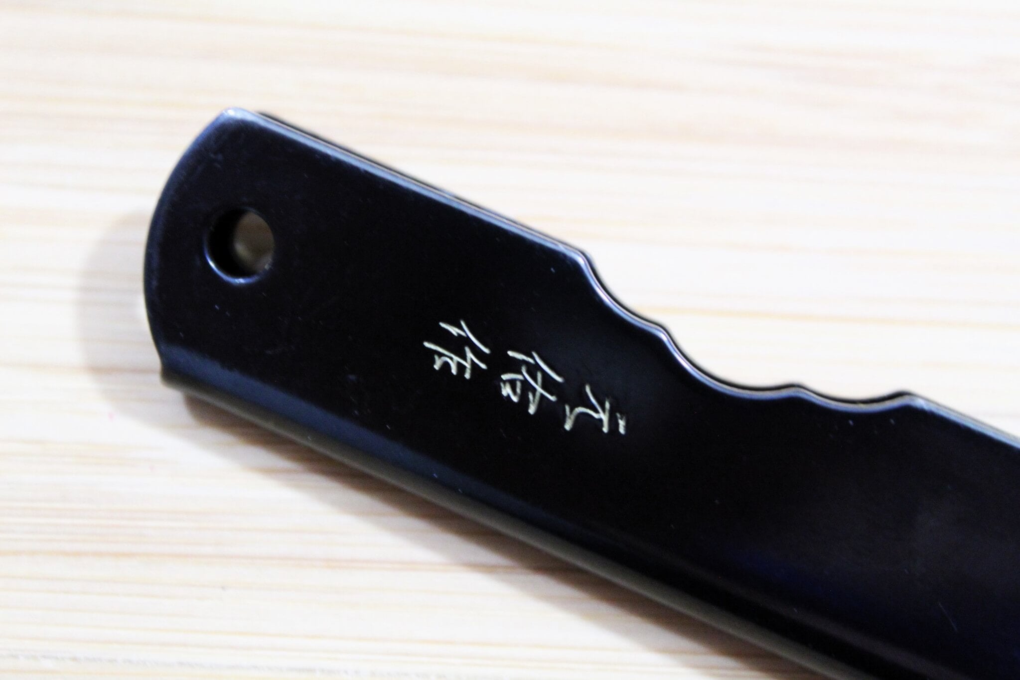 Higonokami Aogami Black Handle Japanese Folding Pocket Knife