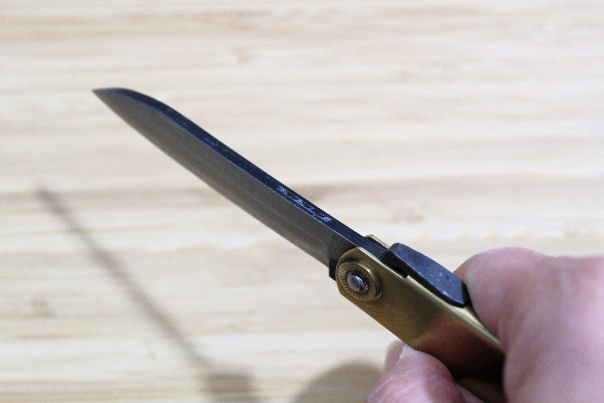 Higonokami Shirogami Sasaba Blade Japanese Folding Pocket Knife