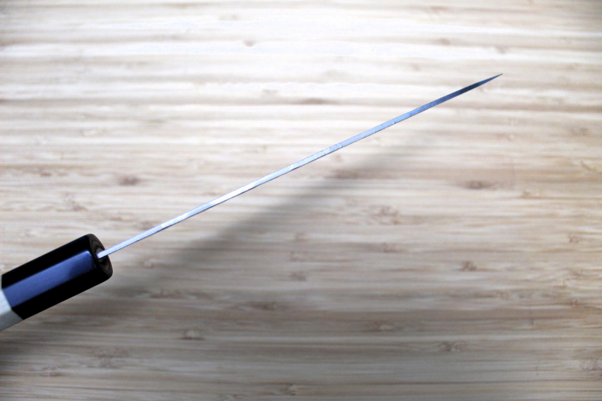 Hounen Kihan Oborozuki Ginsan Nashiji Gyuto Knife 180 mm / 7.1" with Magnolia Handle