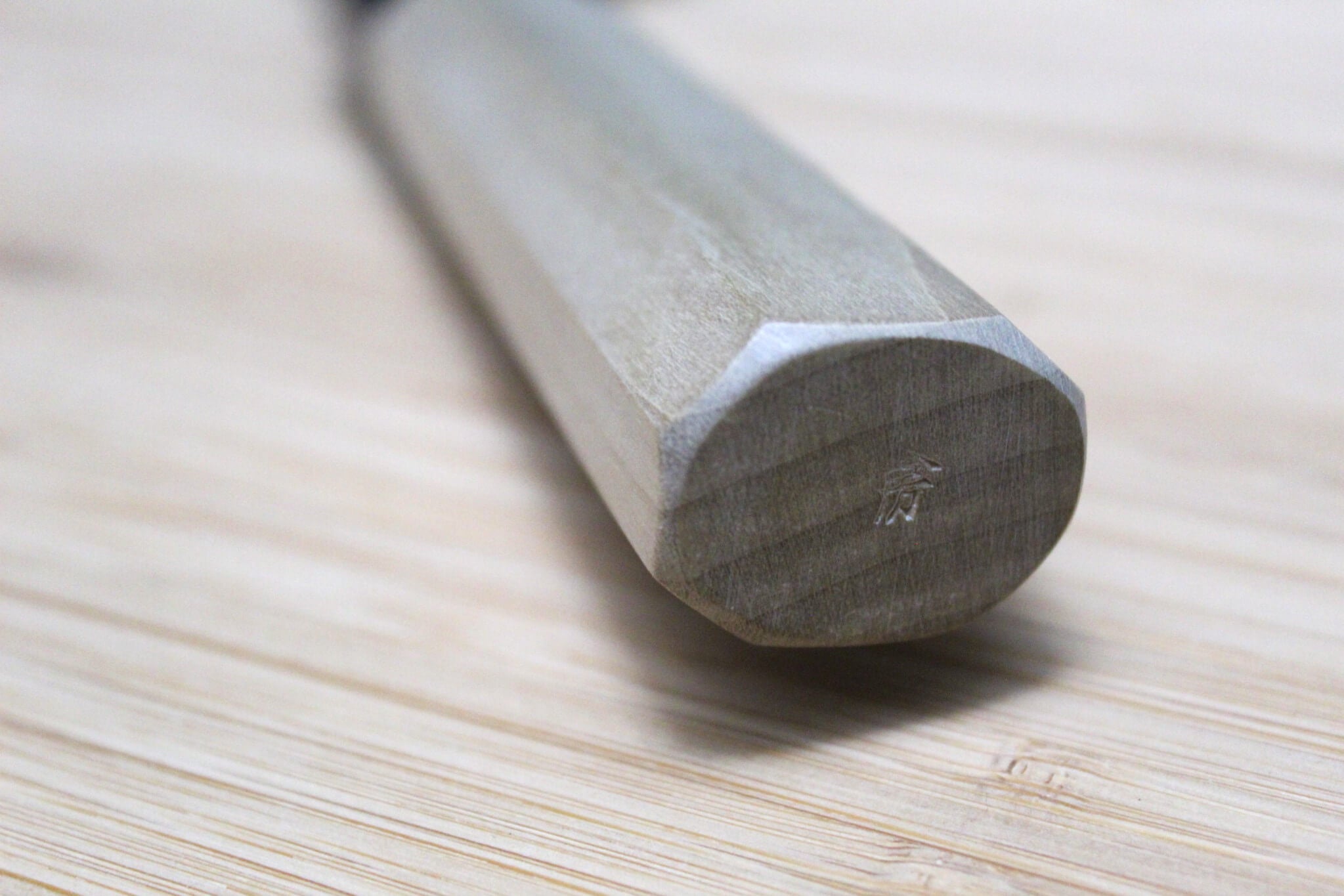 Hounen Kihan Oborozuki Ginsan Nashiji Santoku Knife 165 mm / 6.5" with Magnolia Handle