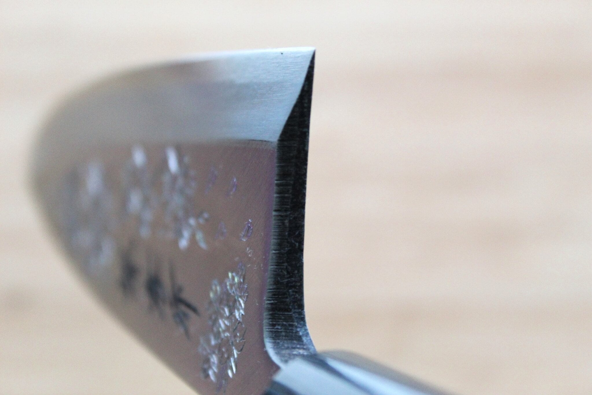 Sakai Takayuki Custom Sakura Decorative Deba Knife White Steel 180mm (7.0")