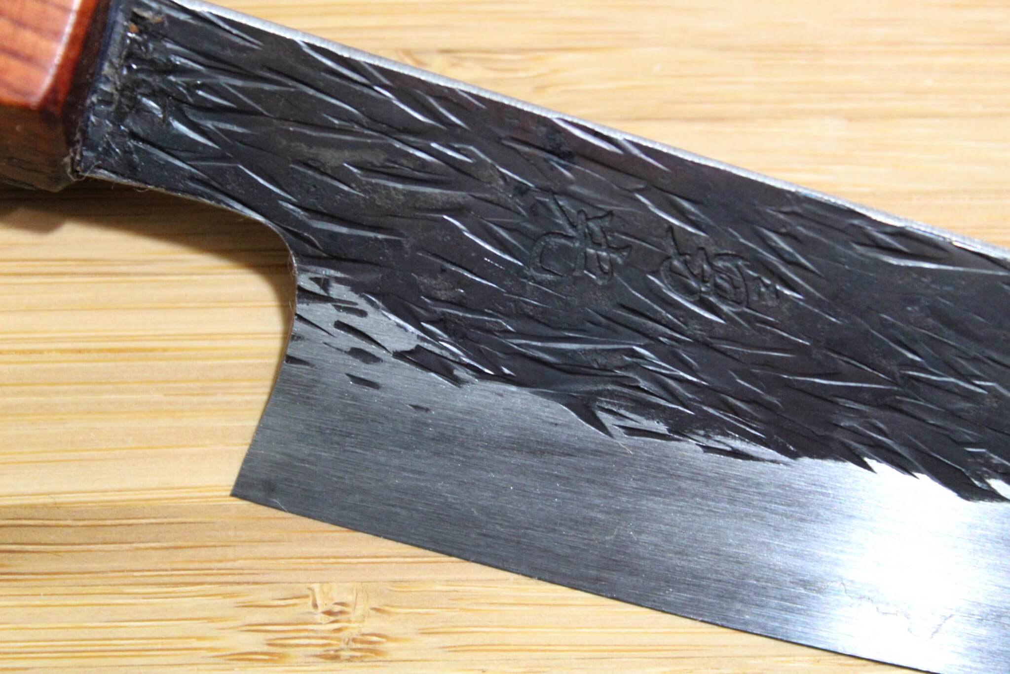 Isamitsu Shirogami #1 / White Steel #1 Petty 120 mm / 4.7" Brown Two Tone Maple Handle