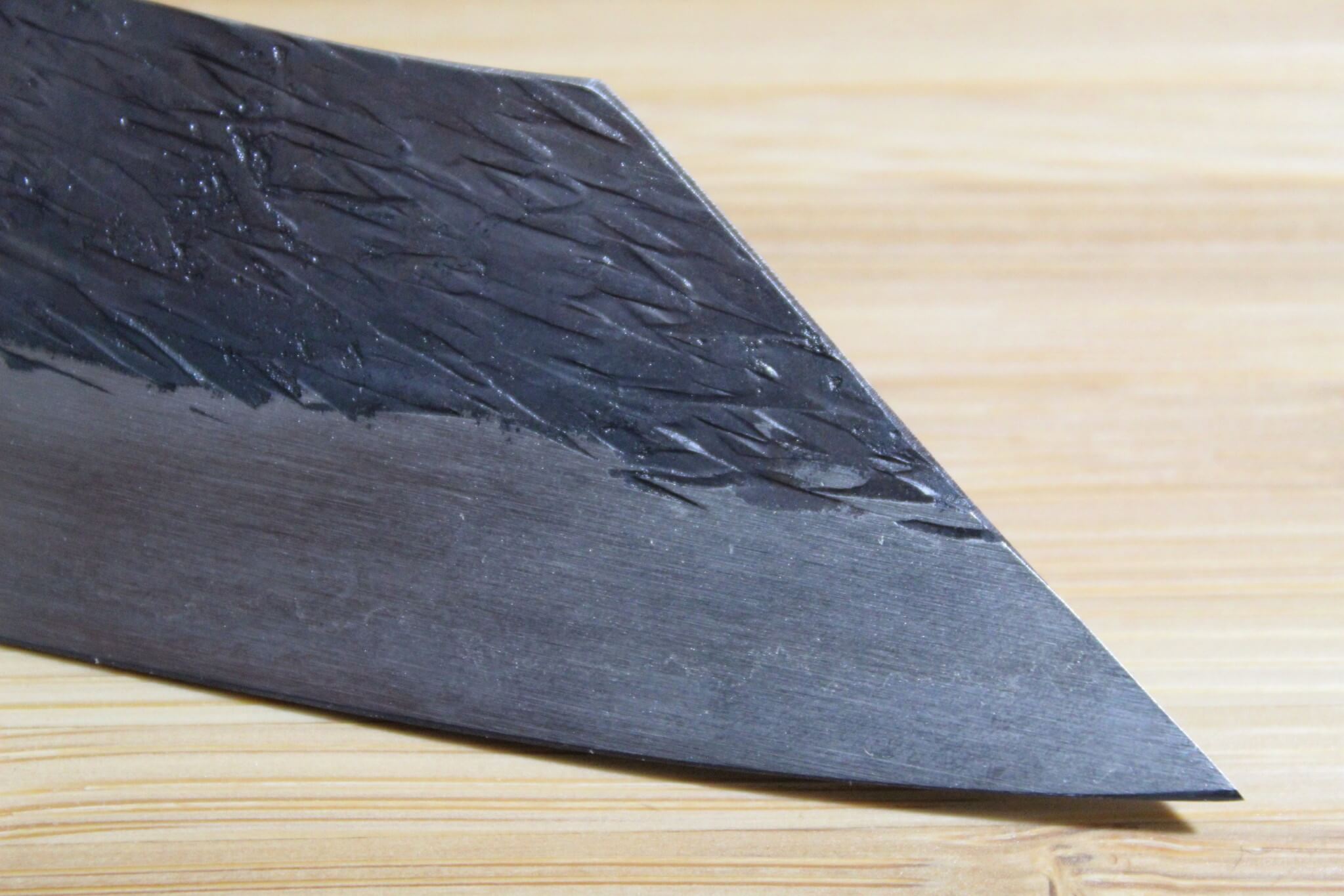 Isamitsu Shirogami #1 / White Steel #1 Kiritsuke 135 mm / 5.3" Red Two Tone Maple Handle