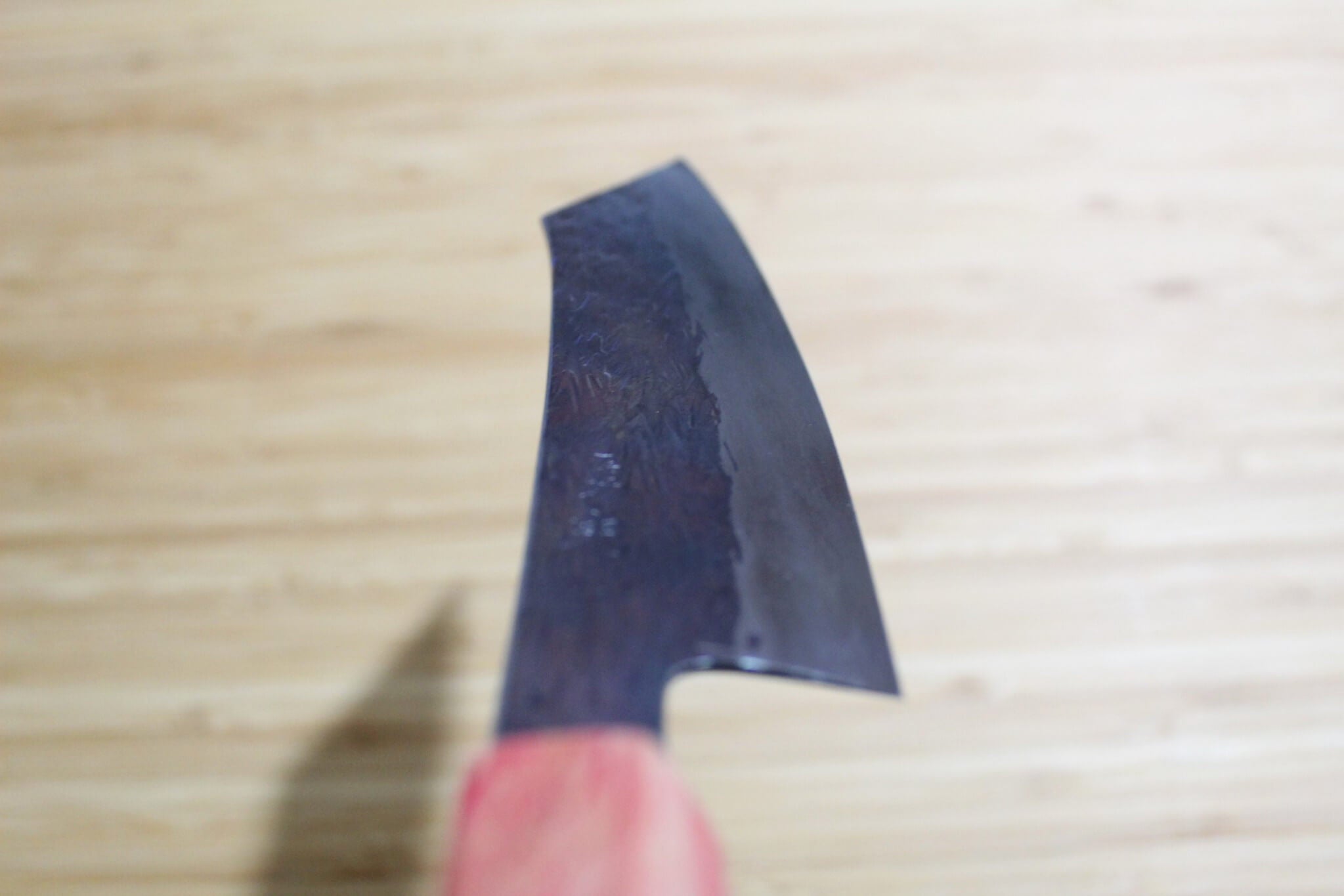 Isamitsu Shirogami #1 / White Steel #1 Kiritsuke 135 mm / 5.3" Red Two Tone Maple Handle