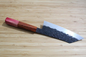 Isamitsu Shirogami #1 / White Steel #1 Kiritsuke 165 mm / 6.5" Red Two Tone Maple Handle