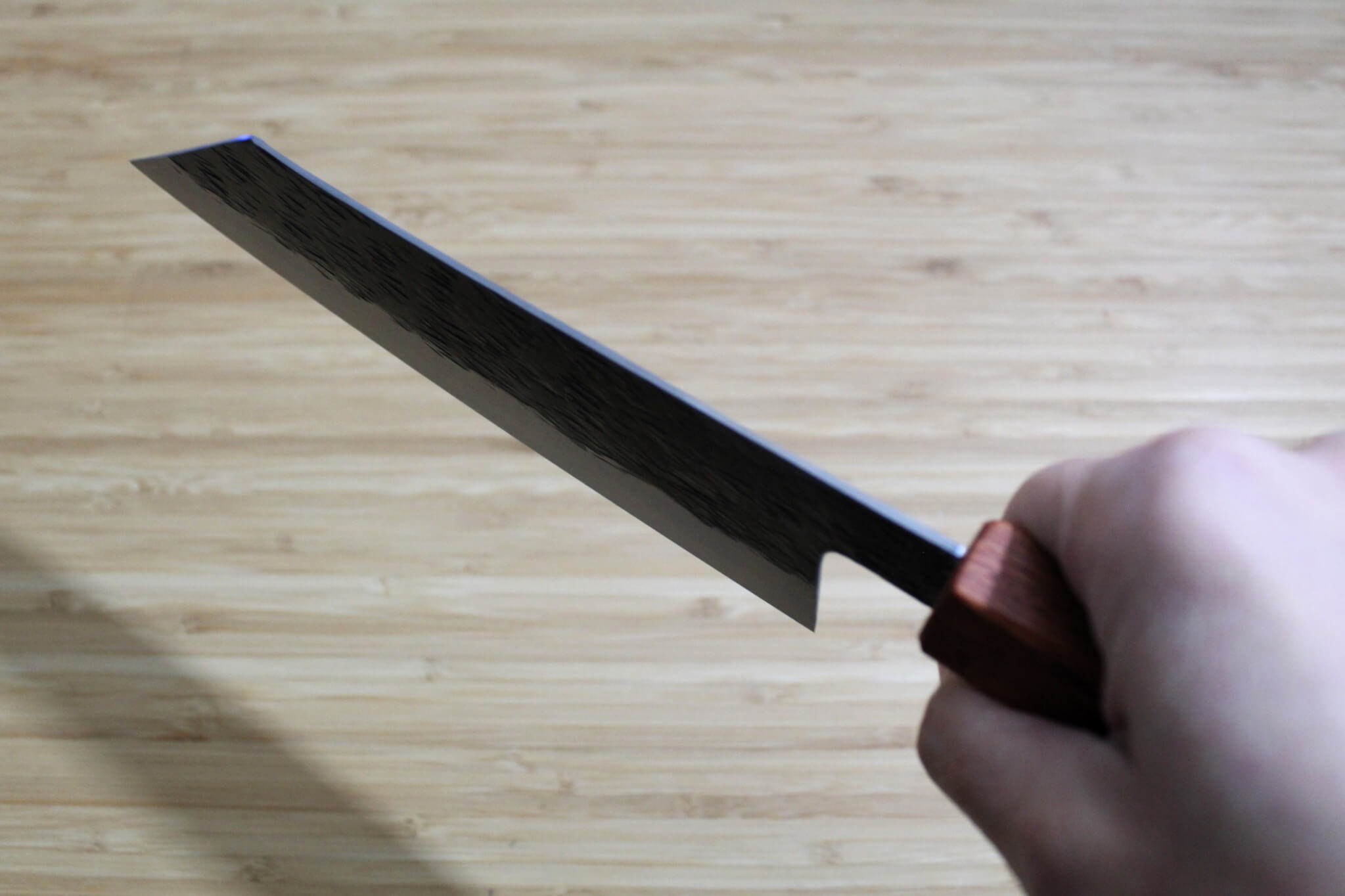 Isamitsu Shirogami #1 / White Steel #1 Kiritsuke 165 mm / 6.5" Red Two Tone Maple Handle