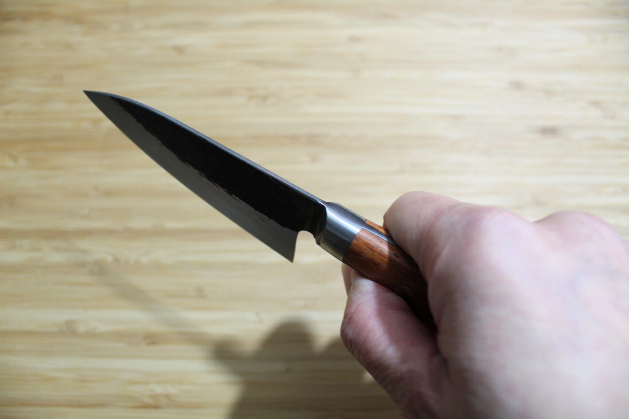 Isamitsu Shirogami #1 / White Steel #1 Paring Knife 90 mm / 3.5" Maple Handle