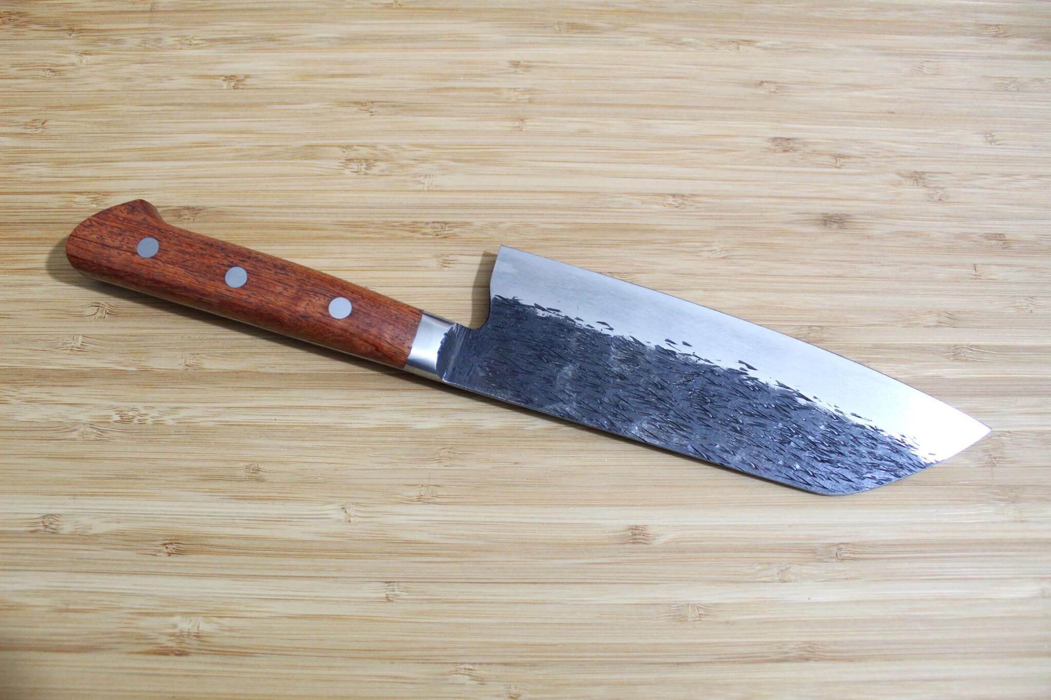 Isamitsu Shirogami #1 / White Steel #1 Santoku 180 mm / 7.0" Maple Handle