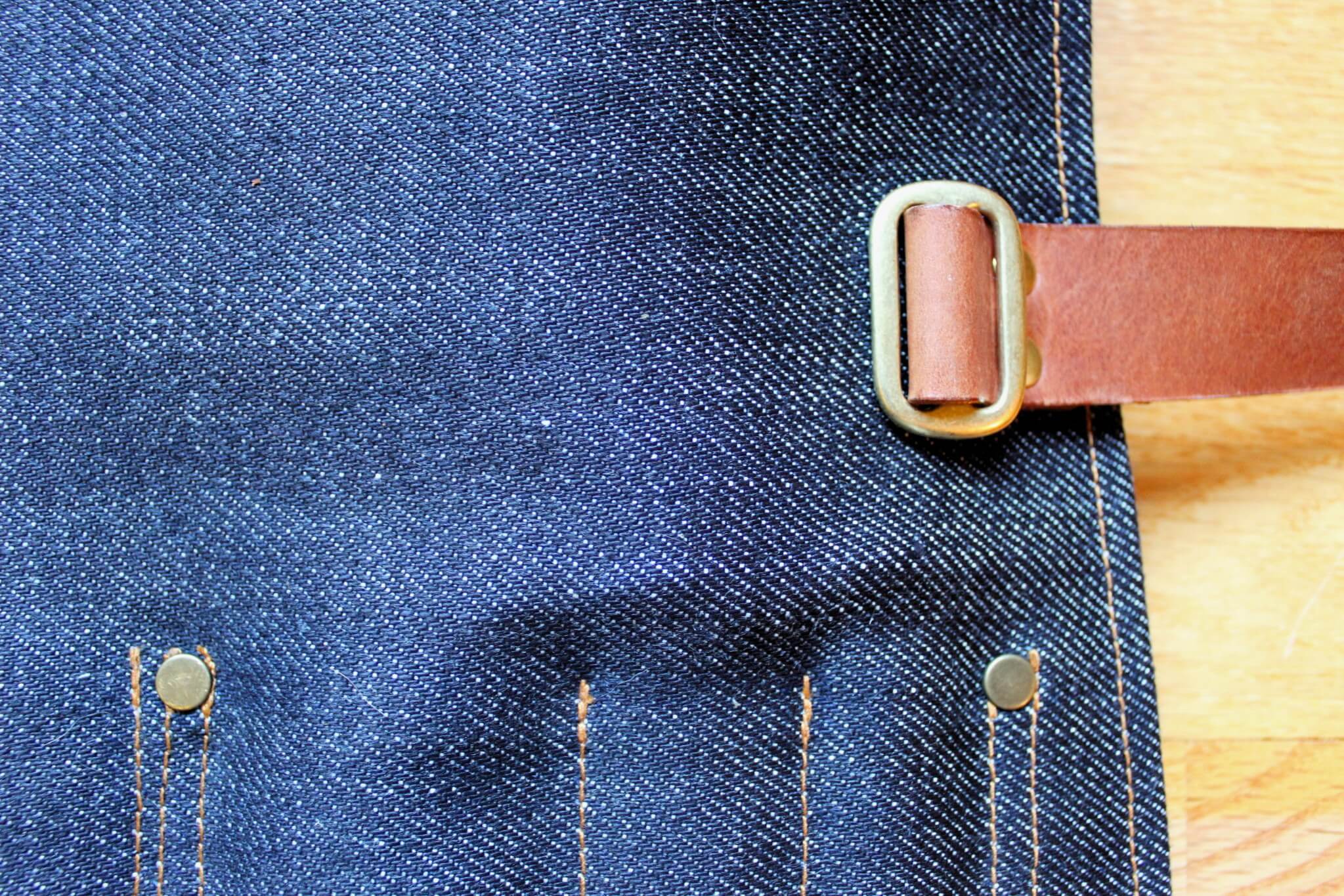 Kaneshige Hamono Handmade Denim and Leather Knife Roll