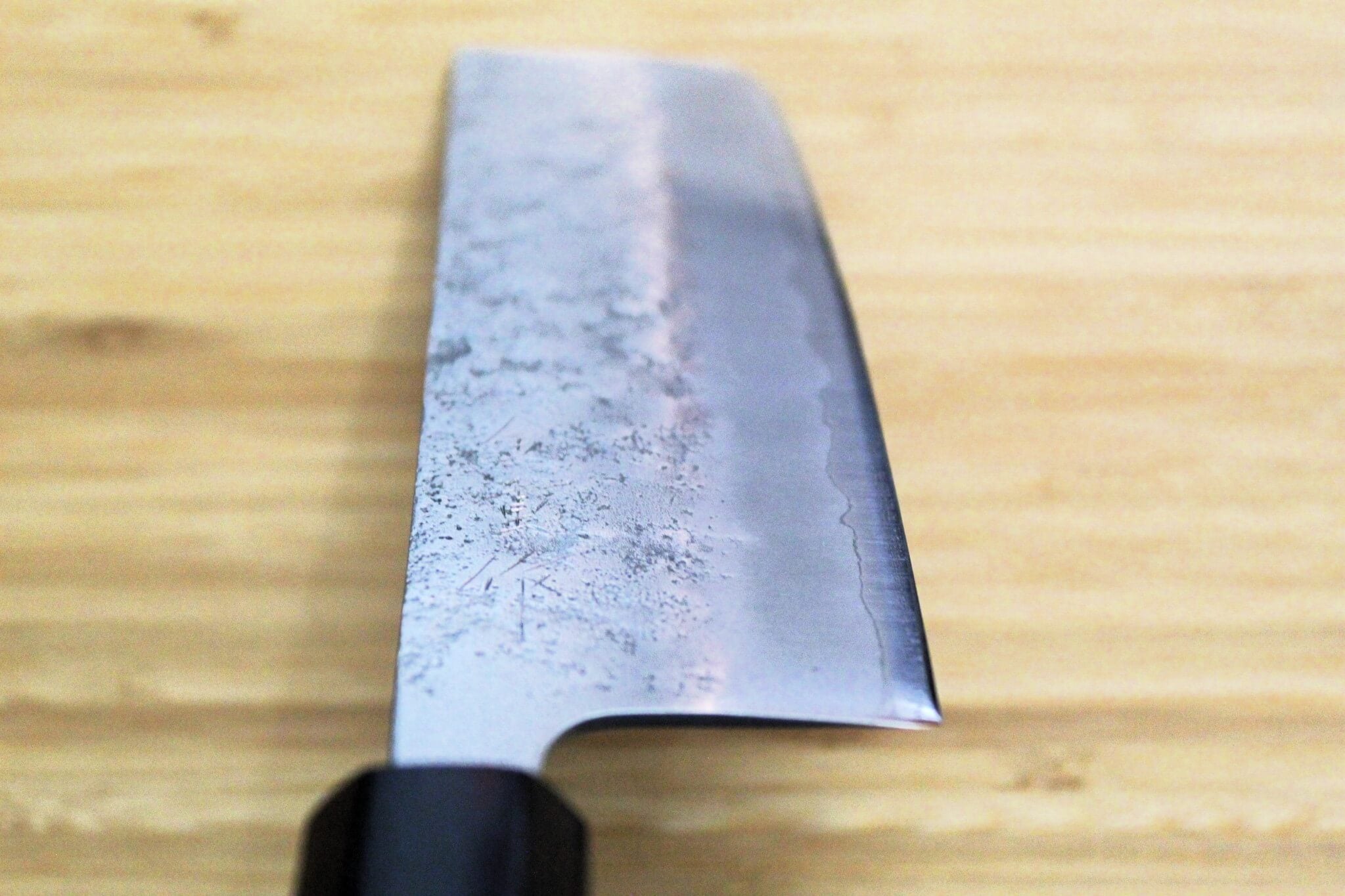 Kaneshige Hamono Ginsan Nashiji Nakiri Knife 165 mm (6.5") Cherry Handle