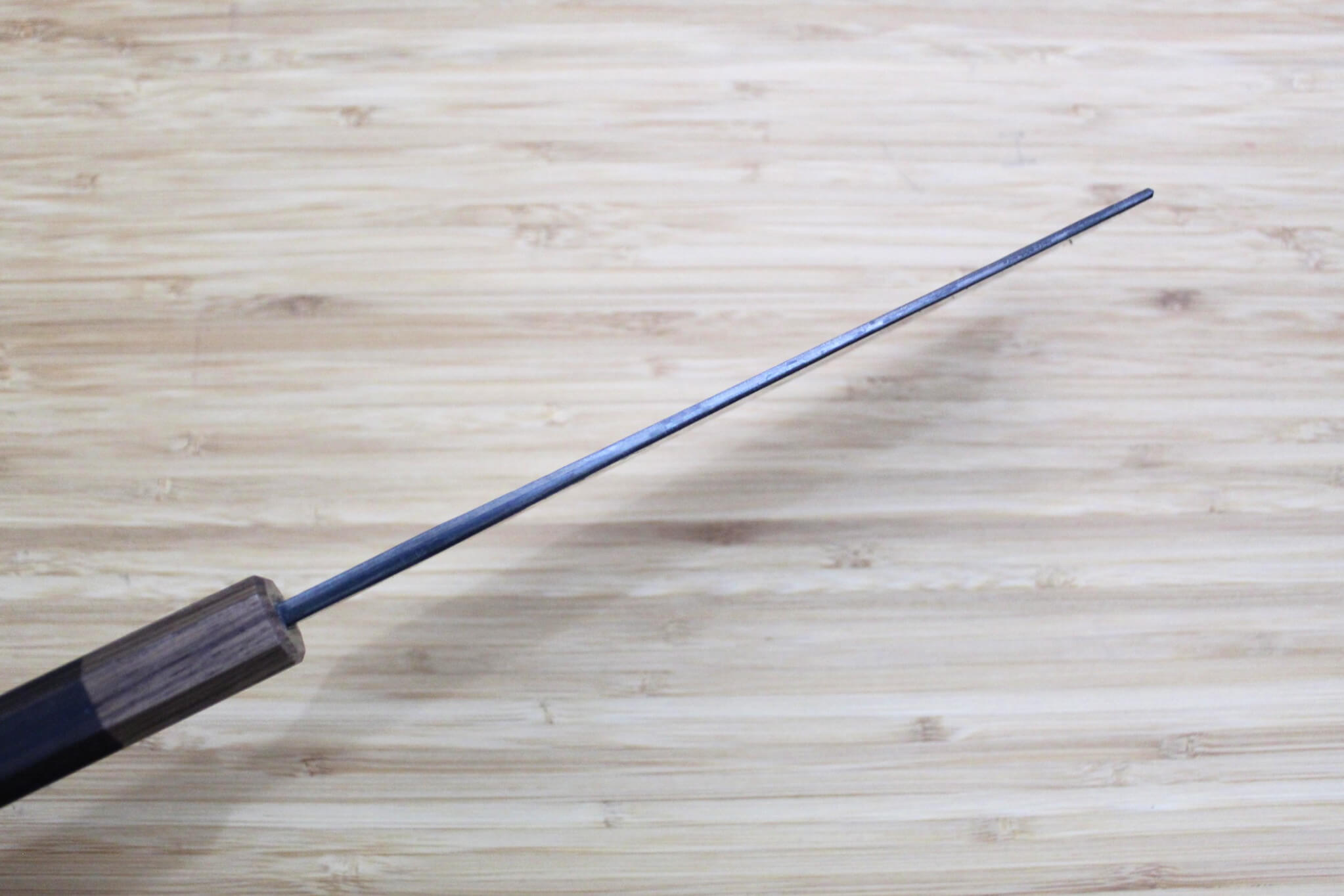 Kaneshige Hamono Kurouchi Aoniko Nakiri Knife 170 mm / 6.7" Khii Ebony Handle