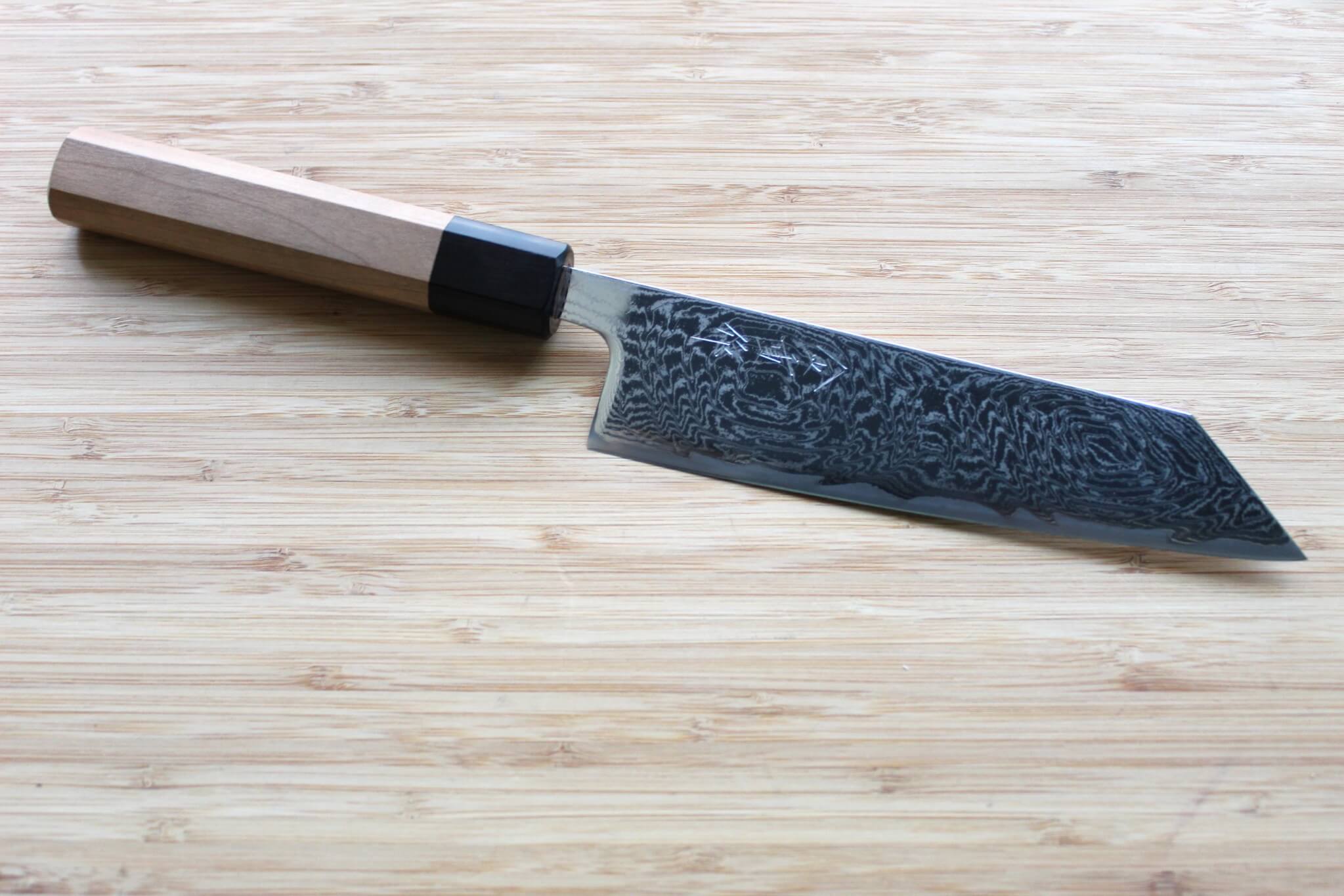 Kaneshige Hamono Vortex Nickle Damascus Bunka Knife 170 mm (6.7")