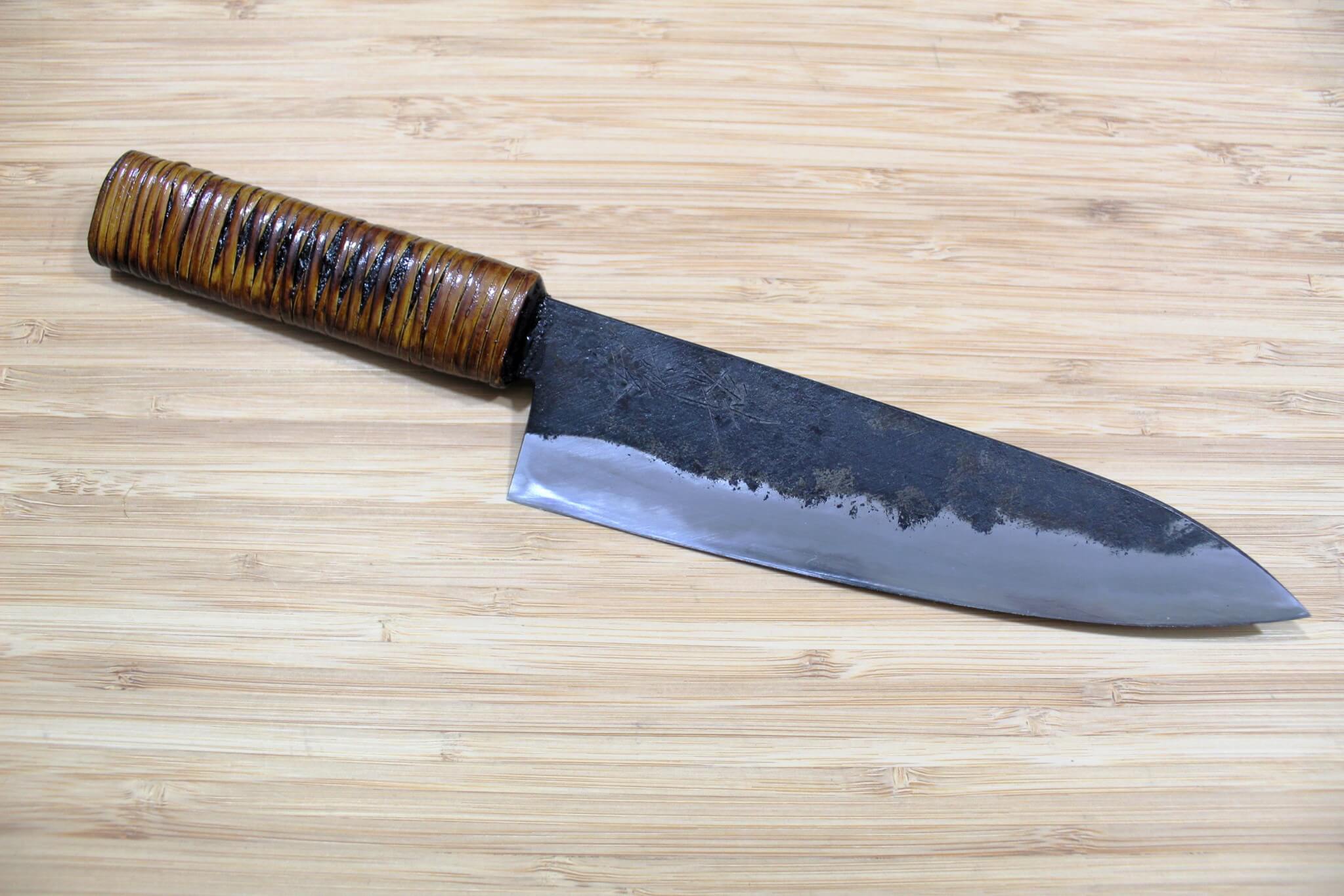 Kyokokaji Shokei Shironiko Kurouchi Bunka 165 mm (6.5") Fujimaki Handle