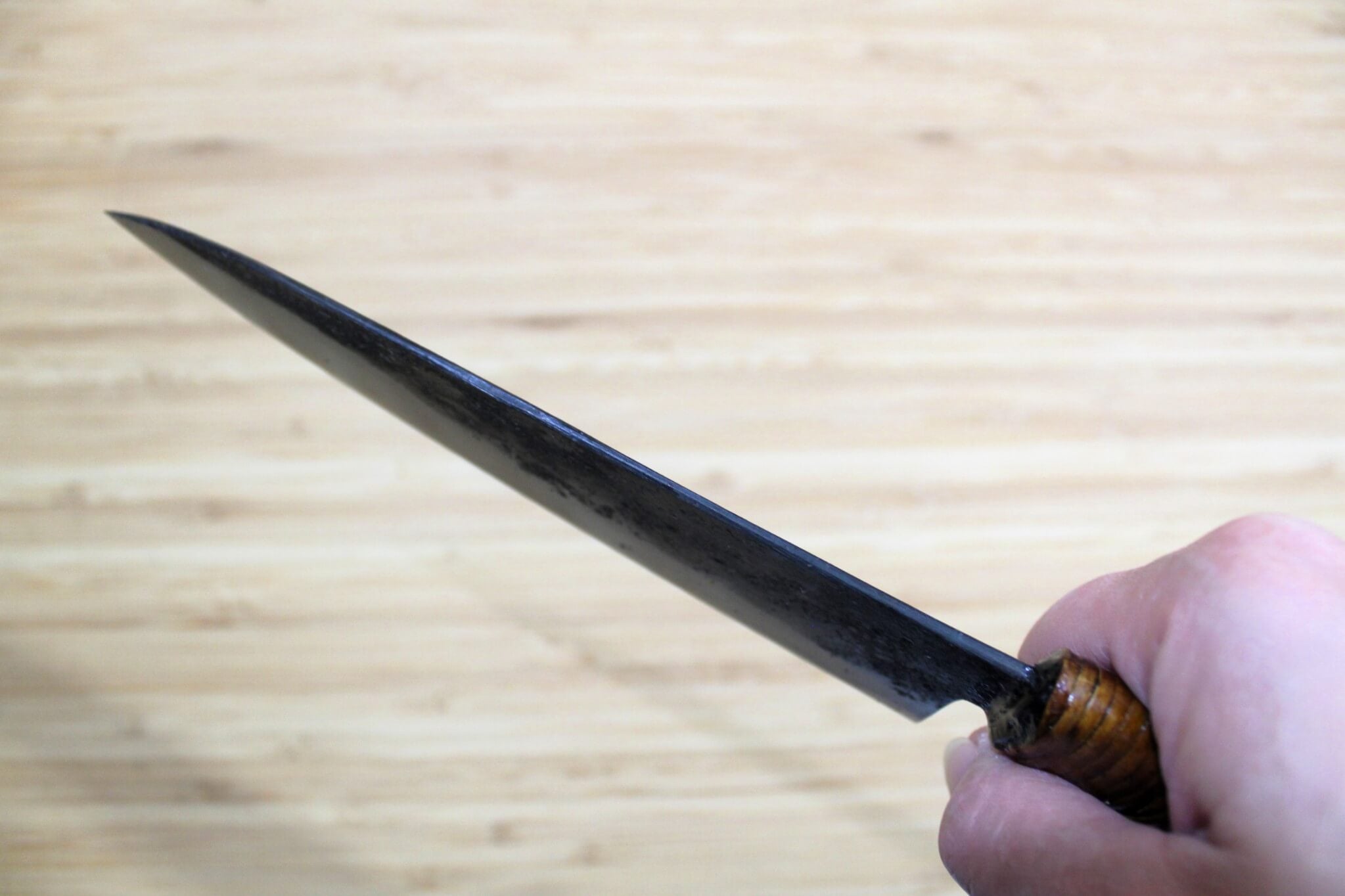 Kyokokaji Shokei Shironiko Kurouchi Bunka 165 mm (6.5") Fujimaki Handle