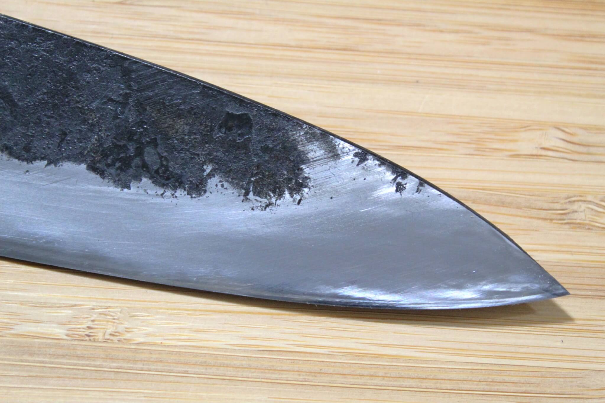 Kyokokaji Shokei Shironiko Kurouchi Bunka 180 mm (7.0") Fujimaki Handle