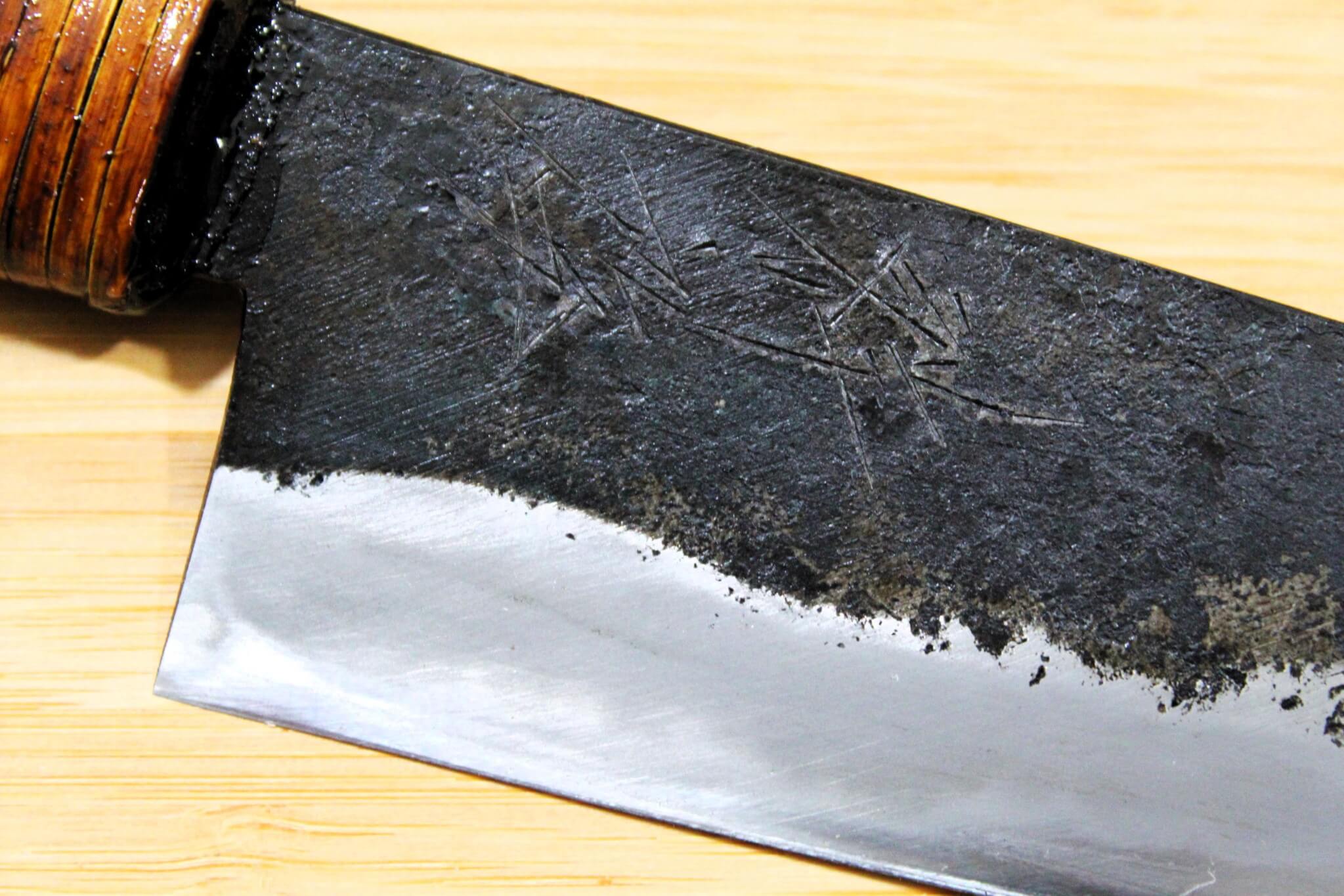 Kyokokaji Shokei Shironiko Kurouchi Deba 135 mm (5.3") Fujimaki Handle