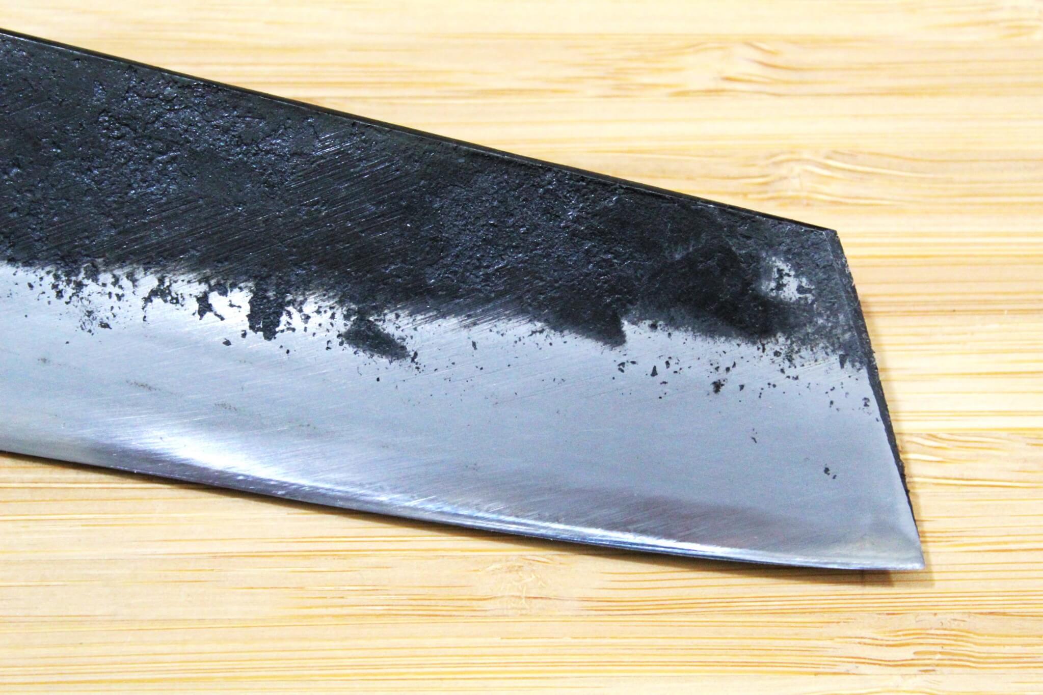 Kyokokaji Shokei Shironiko Kurouchi Kiritsuke 170 mm / 6.7" Fujimaki Handle