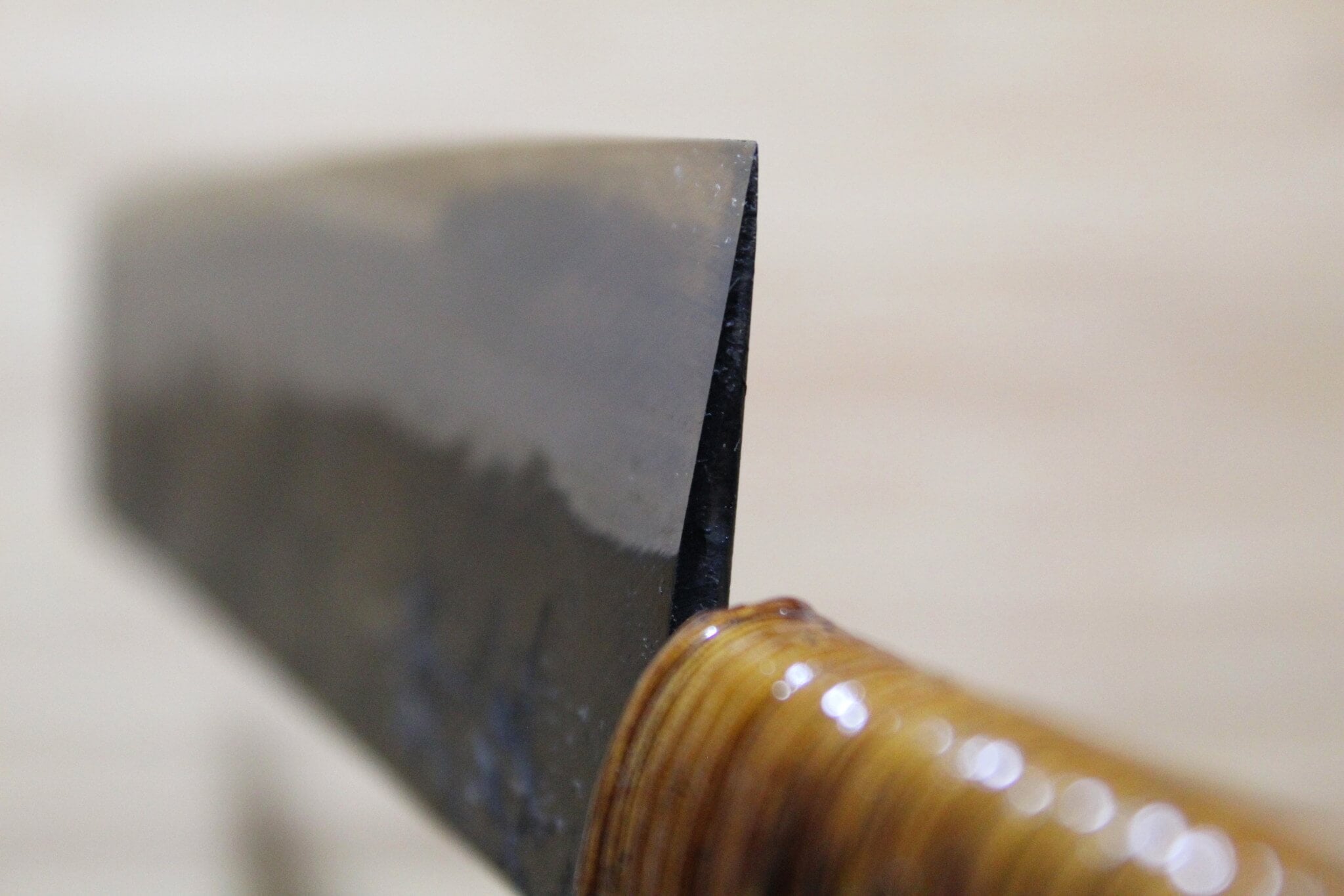Kyokokaji Shokei Shironiko Kurouchi Kiritsuke 170 mm / 6.7" Fujimaki Handle