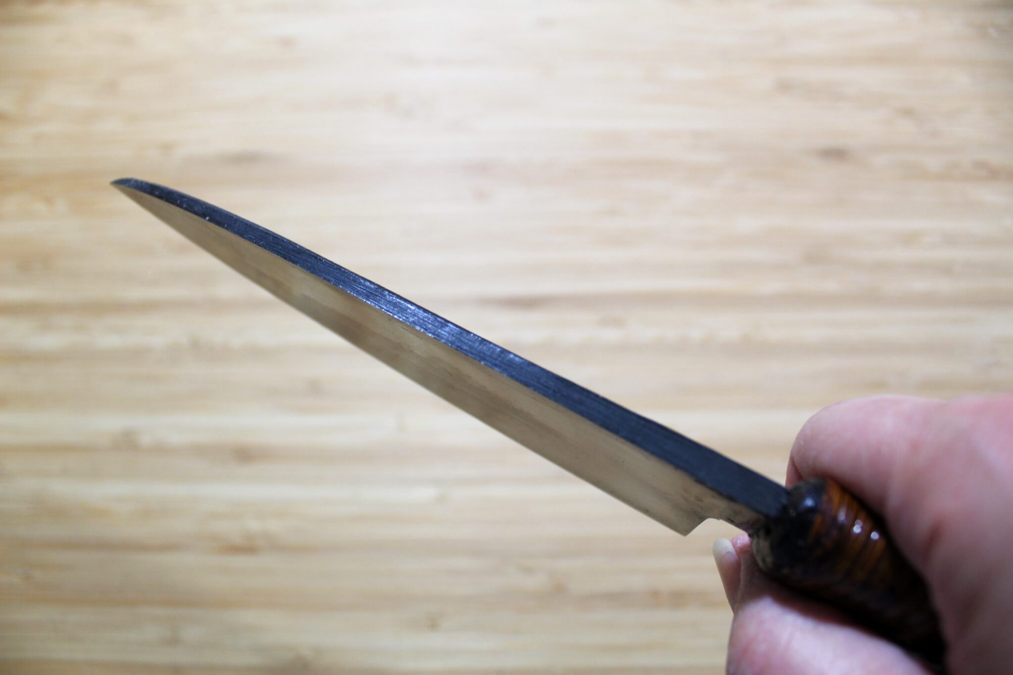 Kyokokaji Shokei Shironiko Kurouchi Deba 135 mm (5.3") Fujimaki Handle