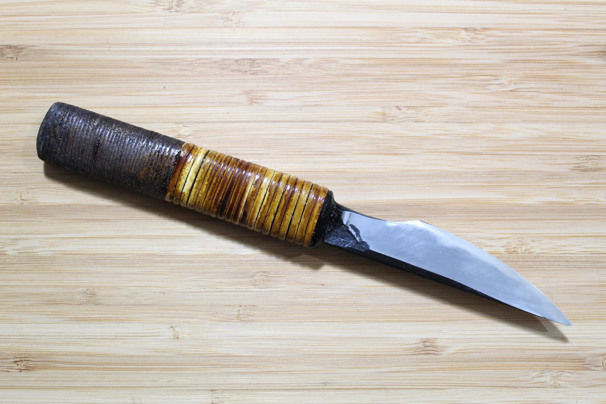 Kyokokaji Shokei Shironiko Kurouchi Petty / Paring 65 mm (2.5") Fujimaki Handle