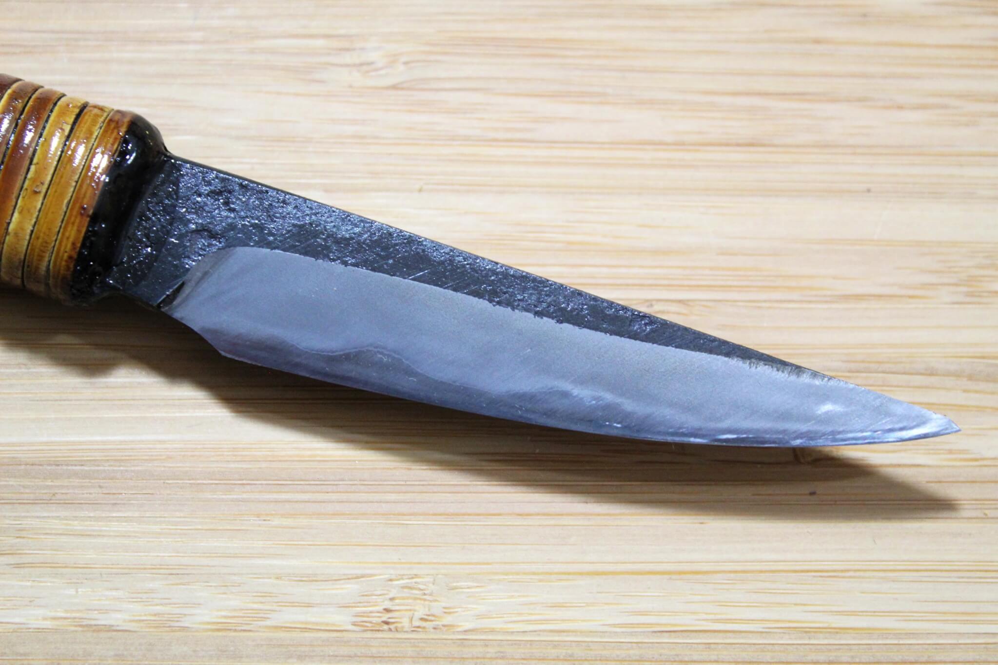 Kyokokaji Shokei Shironiko Kurouchi Petty / Paring 75 mm (3.0") Fujimaki Handle