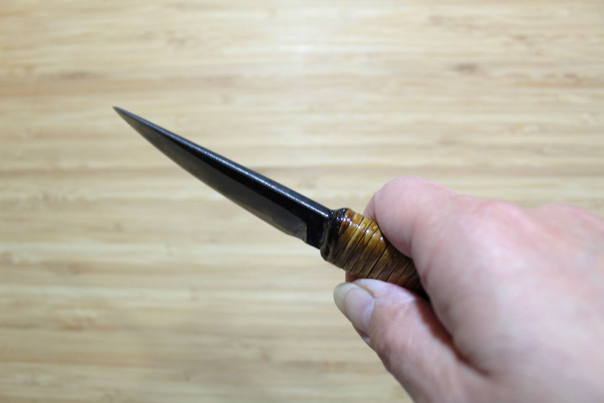 Kyokokaji Shokei Shironiko Kurouchi Petty / Paring 75 mm (3.0") Fujimaki Handle