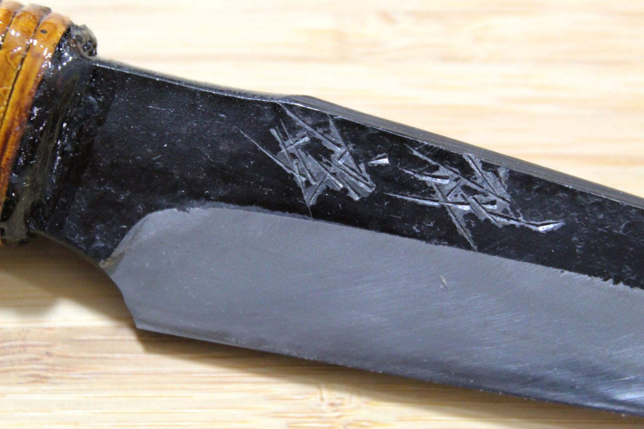 Kyokokaji Shokei Shironiko Kurouchi Petty 120 mm (4.7") Fujimaki Handle