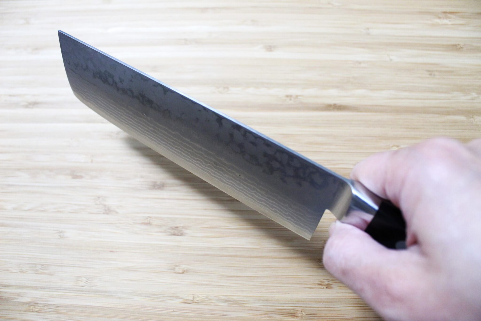 Miki Hamono Hakuun VG-10 Damascus Nakiri Knife 165 mm / 6.5"