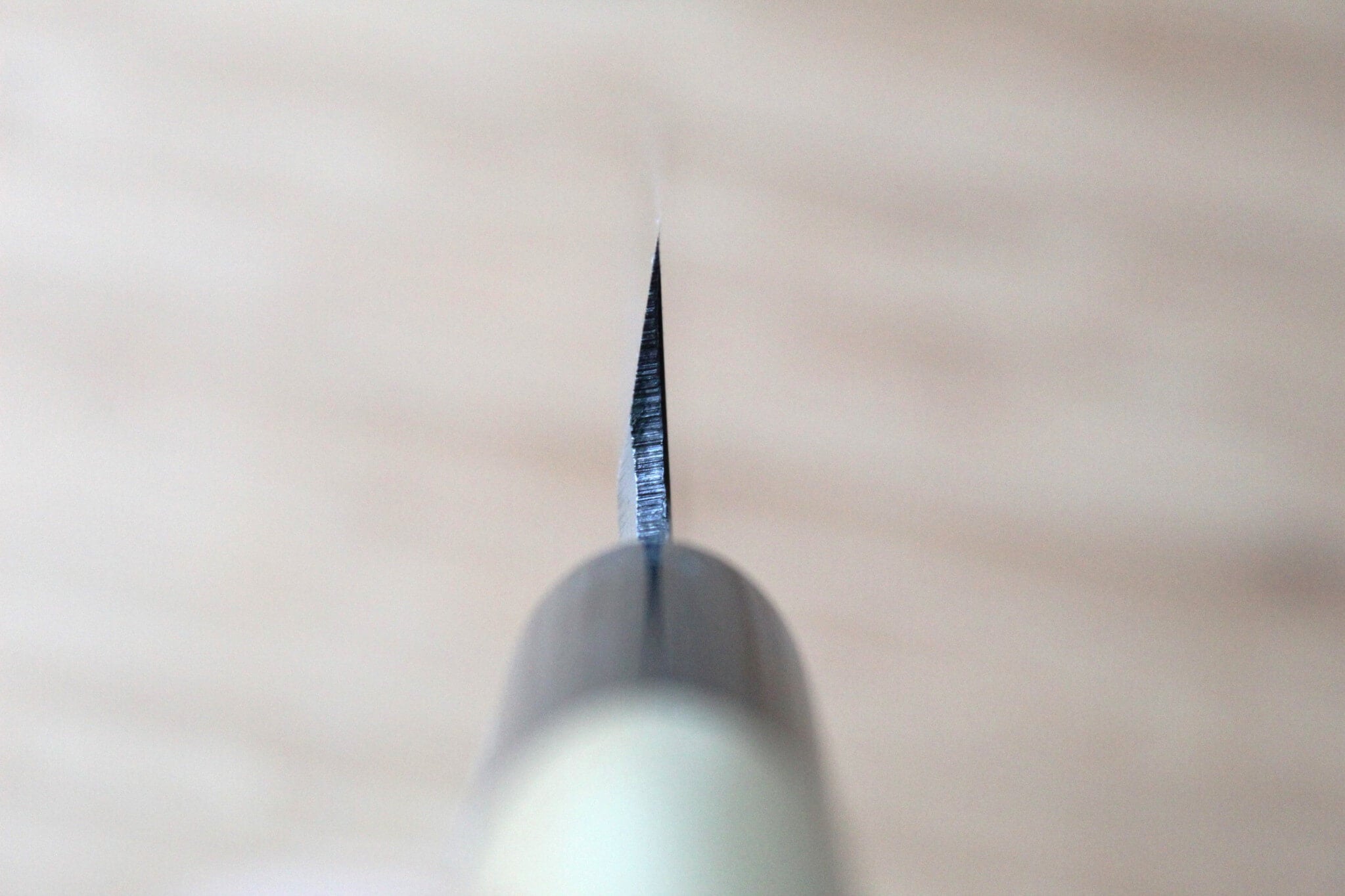 Miki Hamono Yanagiba Slicer Knife Shironiko Damascus Magnolia Handle