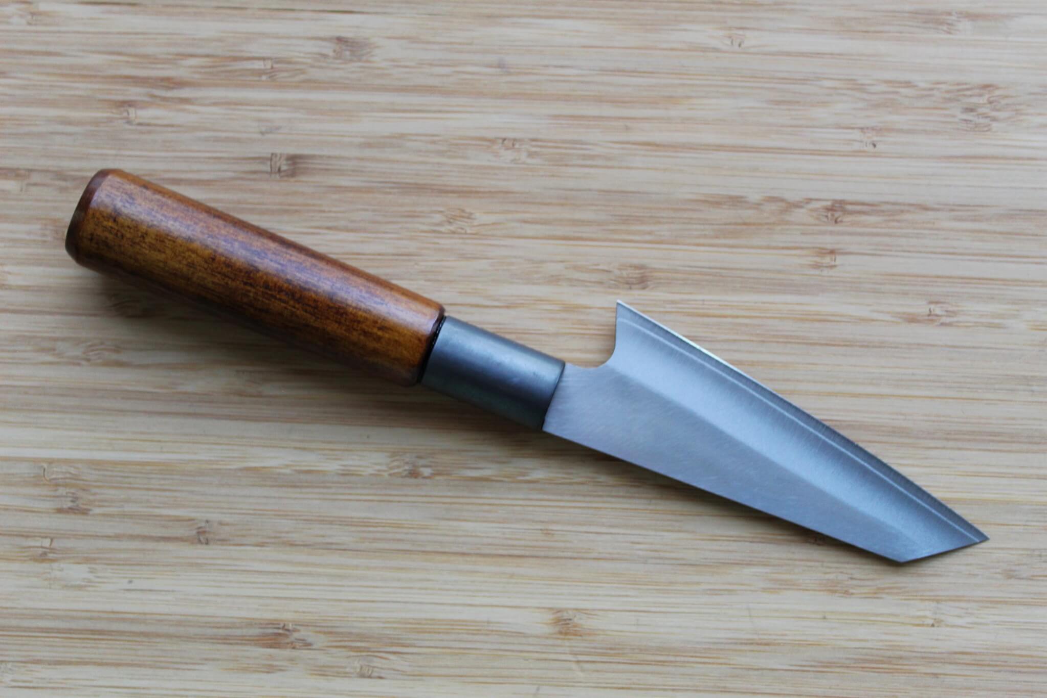 Misuzu Hamono Bunka Petty VG-10 Stainless Steel 105 mm / 4.1" Urushi Lacquer Magnolia Handle
