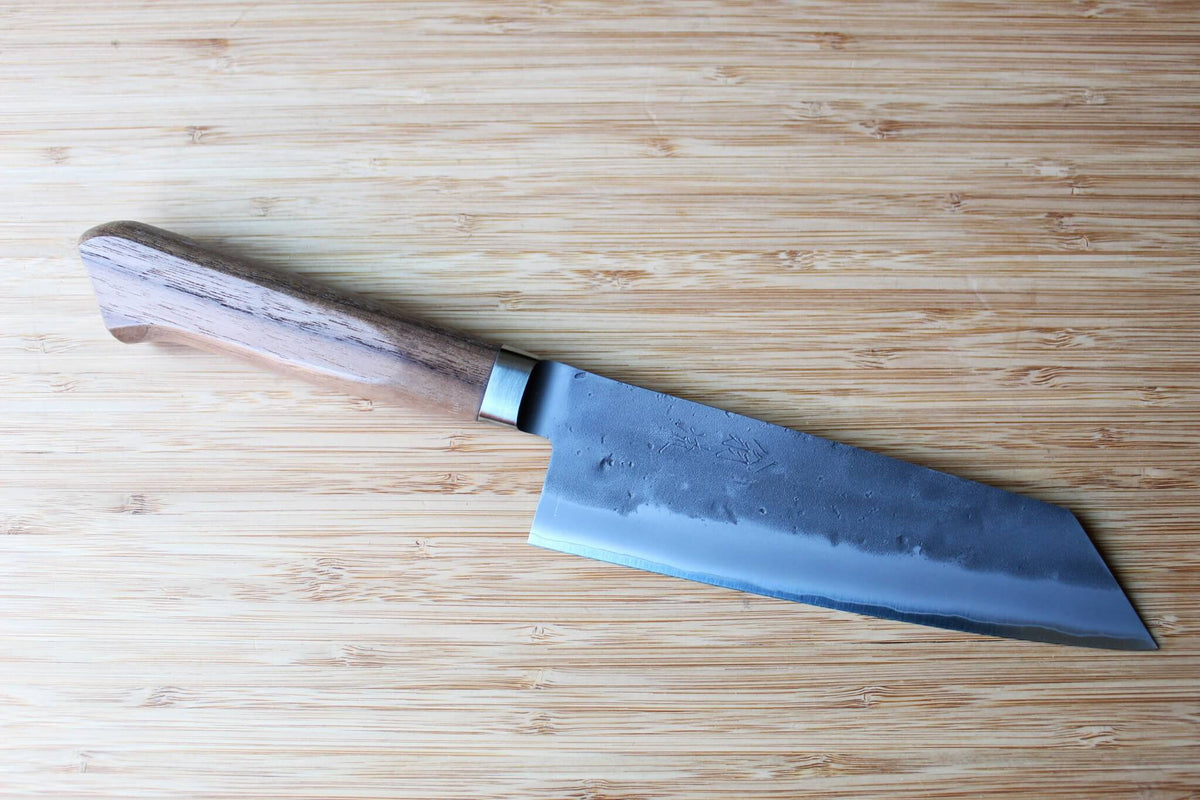 OUL SLD Nashiji Bunka Knife 170mm Japanese all-purpose knife with Walnut handle