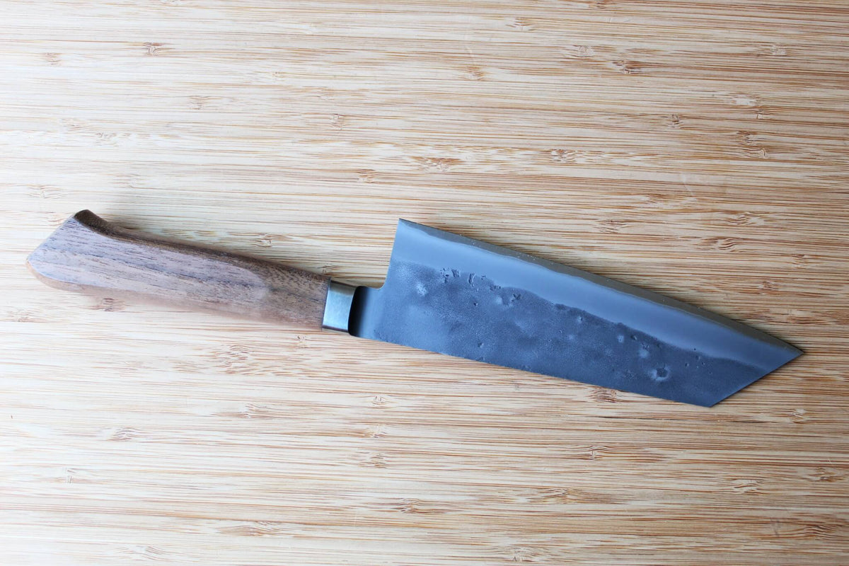 OUL SLD Nashiji Bunka Knife 170mm Japanese all-purpose knife with Walnut handle