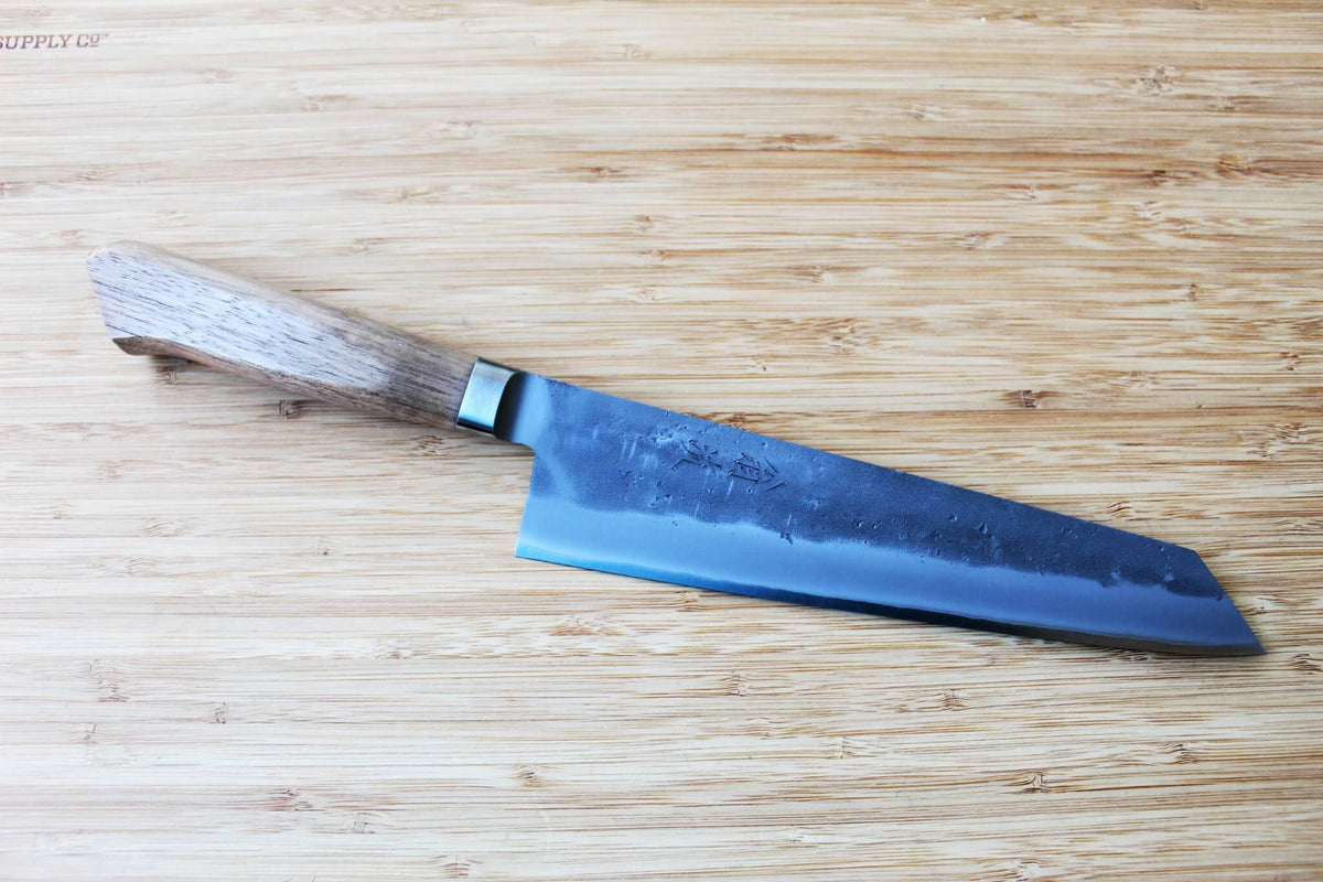 OUL SLD Nashiji Kengata Gyuto 210mm Japanese chef knife with Walnut handle