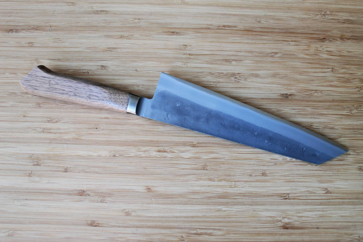 OUL SLD Nashiji Kengata Gyuto 210mm Japanese chef knife with Walnut handle