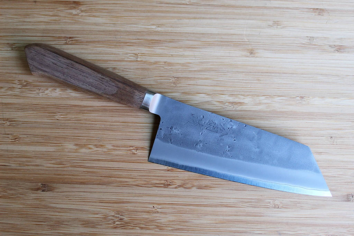 OUL SLD Nashiji Ko-Bunka Knife 125mm compact Japanese utility knife with Walnut handle