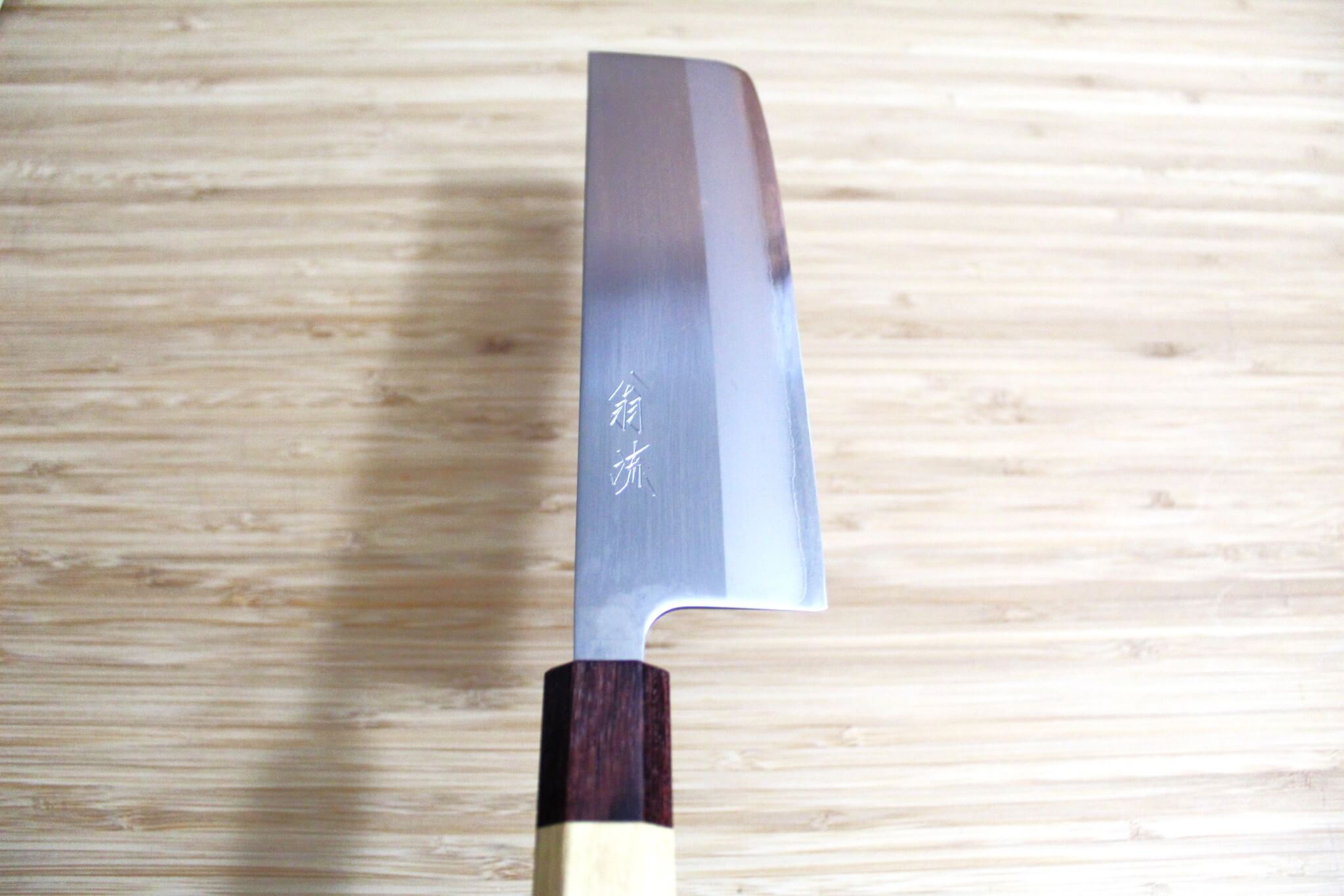 OUL Nakiri White Steel #1 165 mm / 6.5" Keyaki Handle