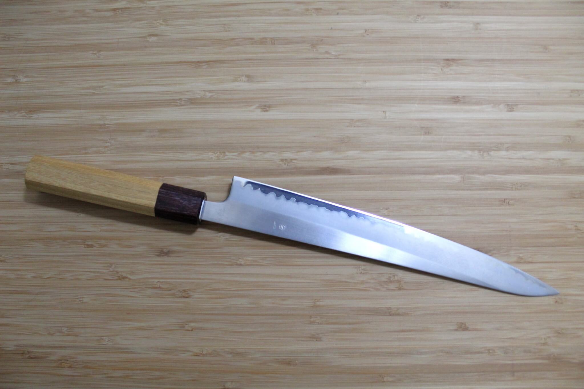 OUL Sujihiki White Steel #1 240 mm / 9.4" Keyaki Handle