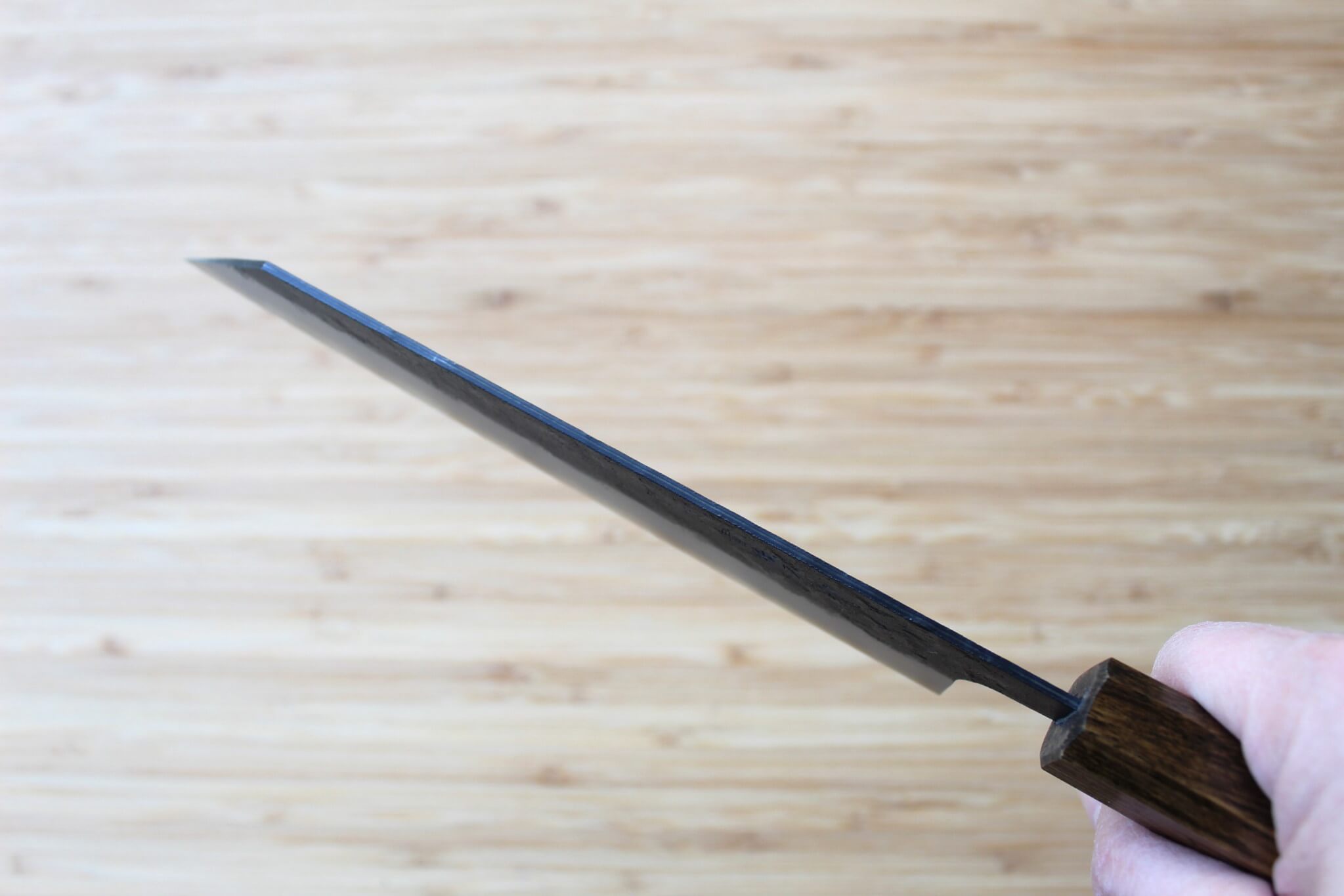 OUL Aogami Super / Blue Super Steel Nashiji Bunka 170 mm / 6.7" Black Oak