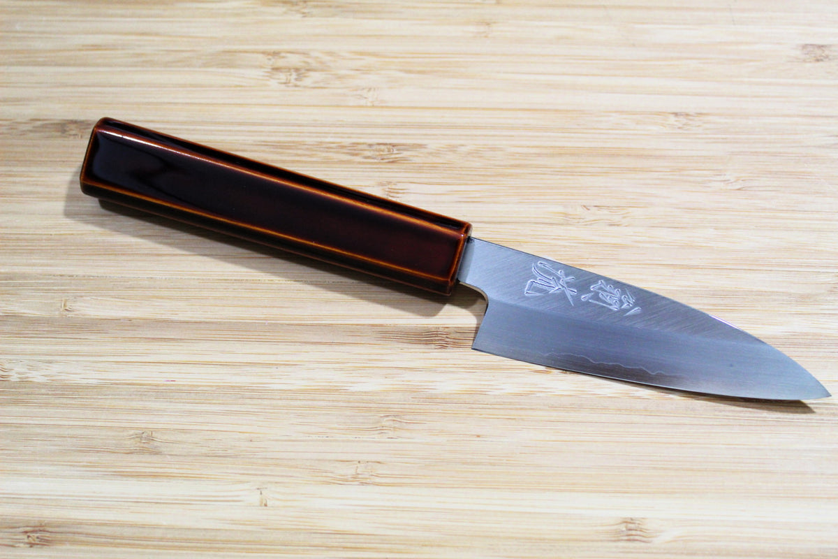 OUL Kijiro Ginsan Paring Knife 90mm Japanese utility knife with Urushi handle