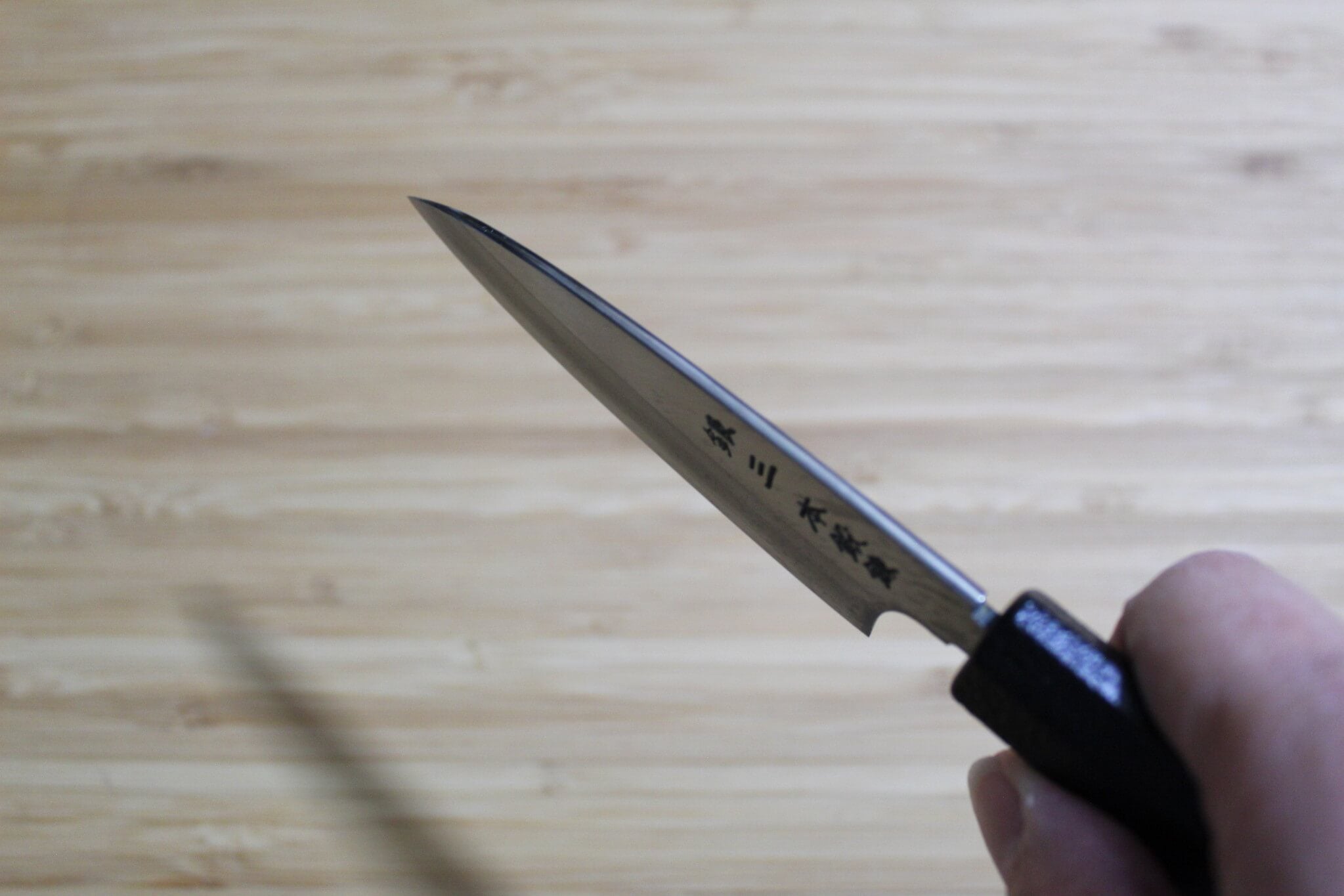OUL Ginsan Paring 90 mm / 3.5" Black Makiji Urushi Handle