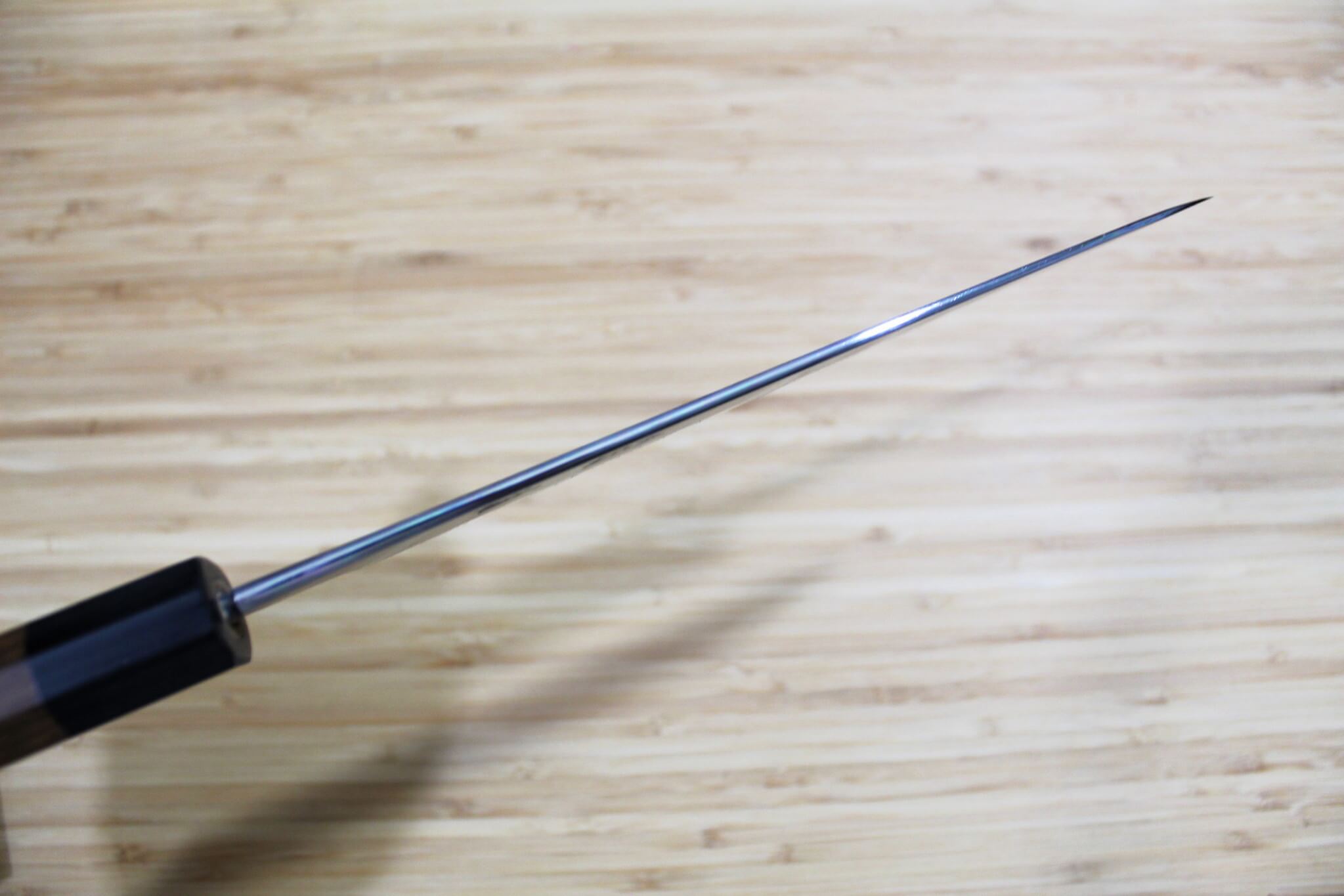 OUL Shirogami #2 / White Steel #2 Gyuto 210 mm / 8.2" with Maple Handle