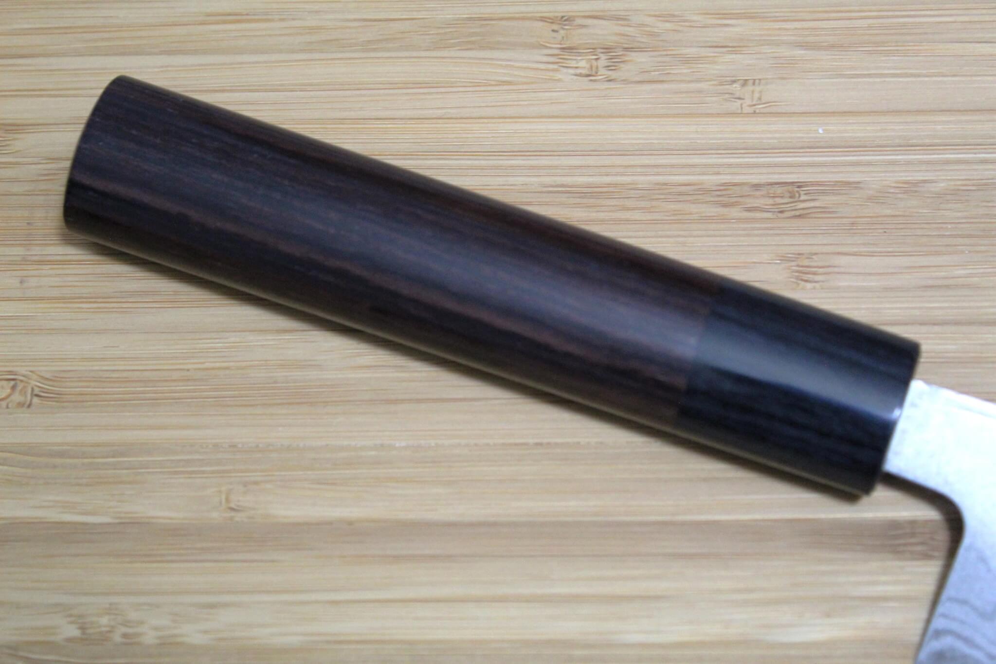Sawakazuma Ginryu Aoniko Small Santoku 135 mm / 5.3" Rosewood Handle