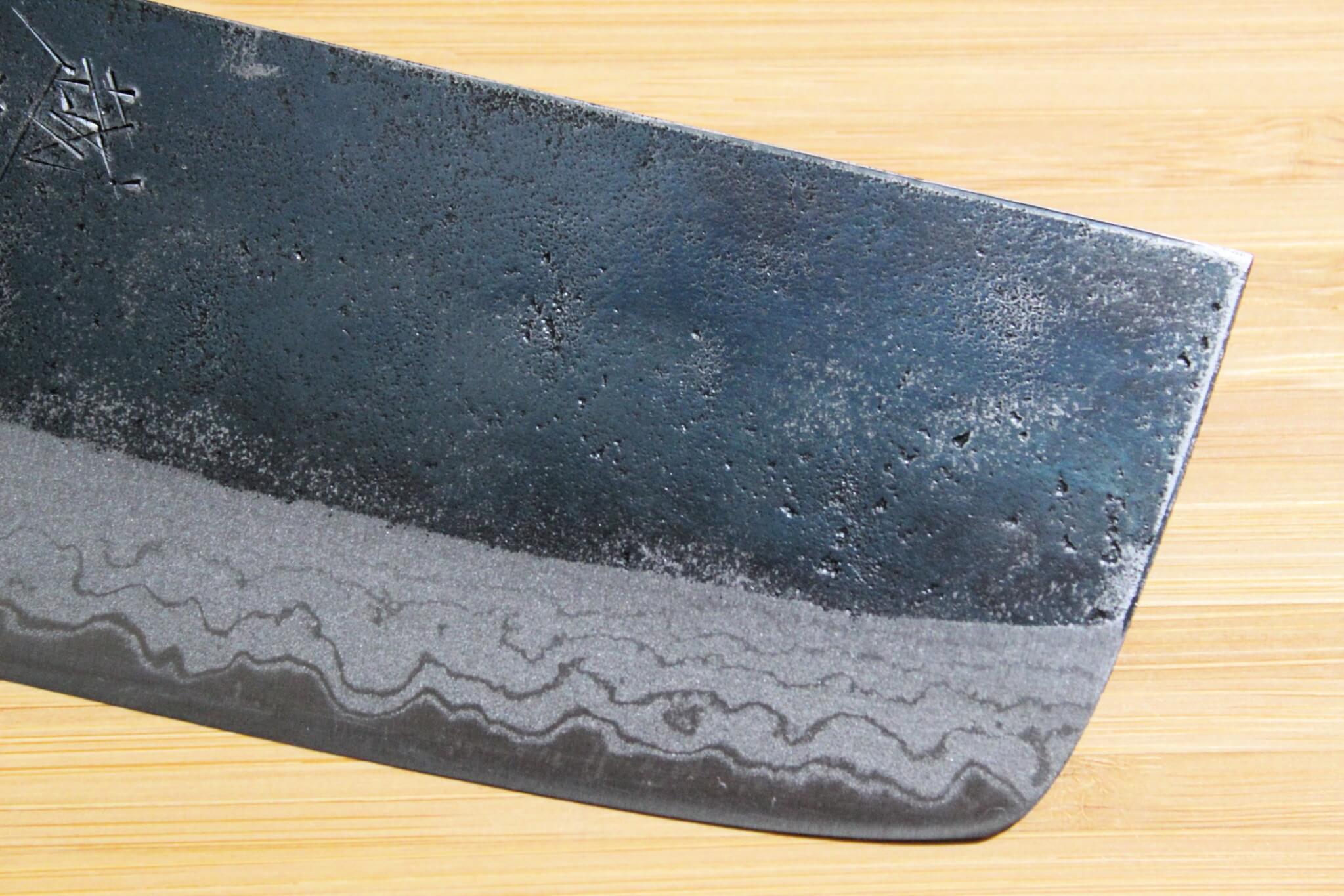 Sawakazuma Narukami Shironiko Nakiri Knife 165 mm / 6.5" Maple and Renghas Handle