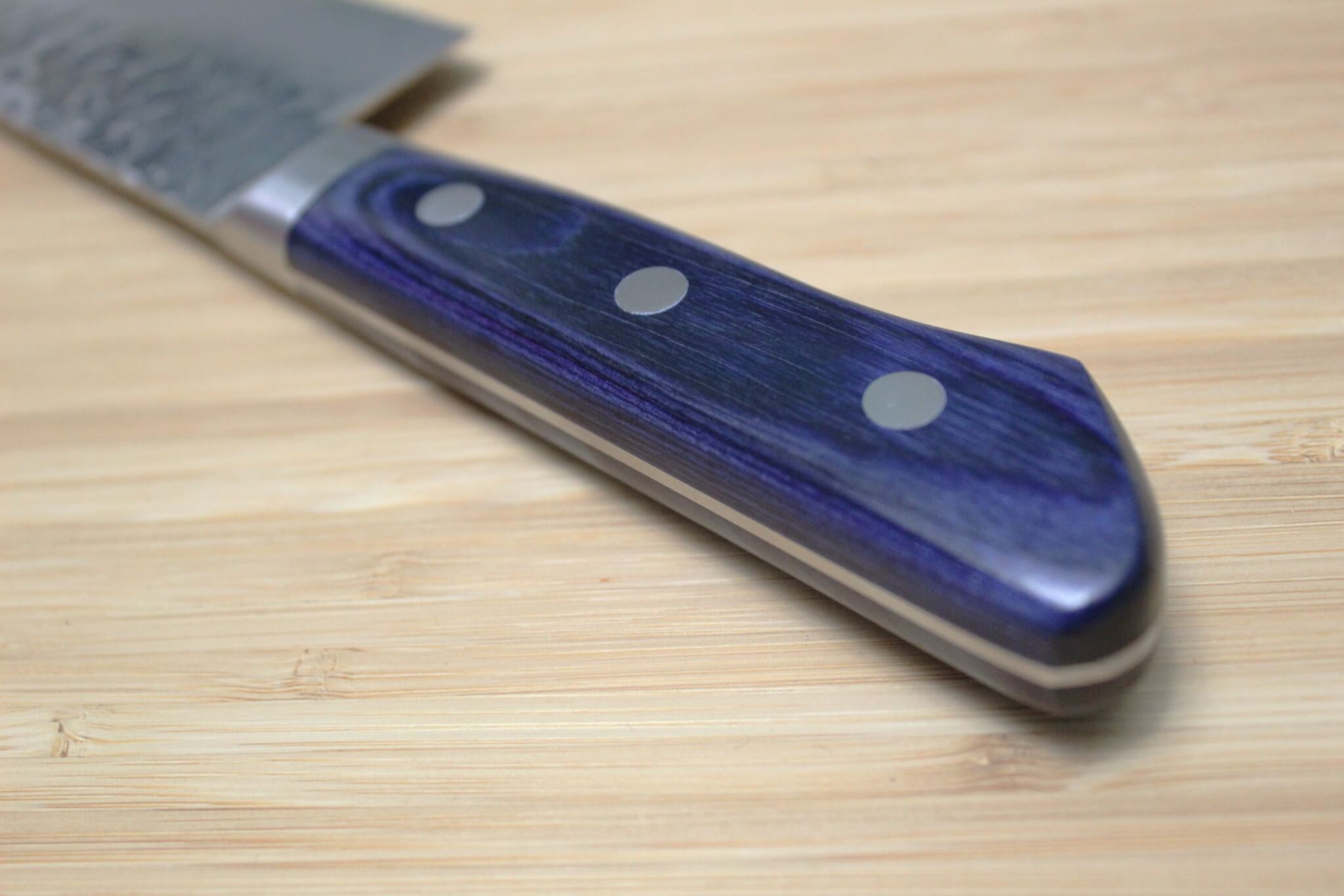 Sakai Takayuki Petty Knife 150 mm / 5.9" Damascus 33 Layer with Blue Handle
