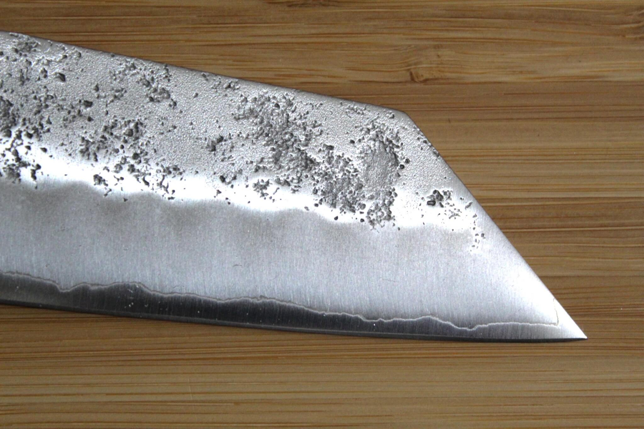 Sakai Takayuki Ginsan Nashiji Kengata Santoku Knife 170mm / 6.7"